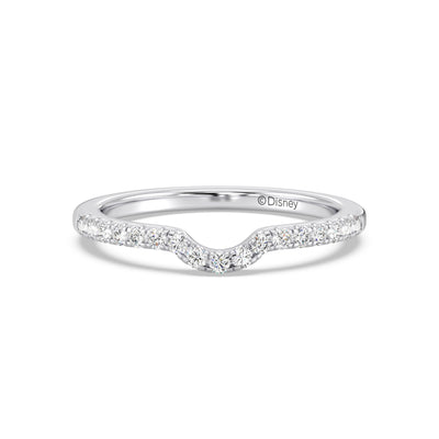 Enchanted Star 14K Gold With 1/4 CTTW Lab Grown Diamonds, Disney's Cinderella Wedding Band