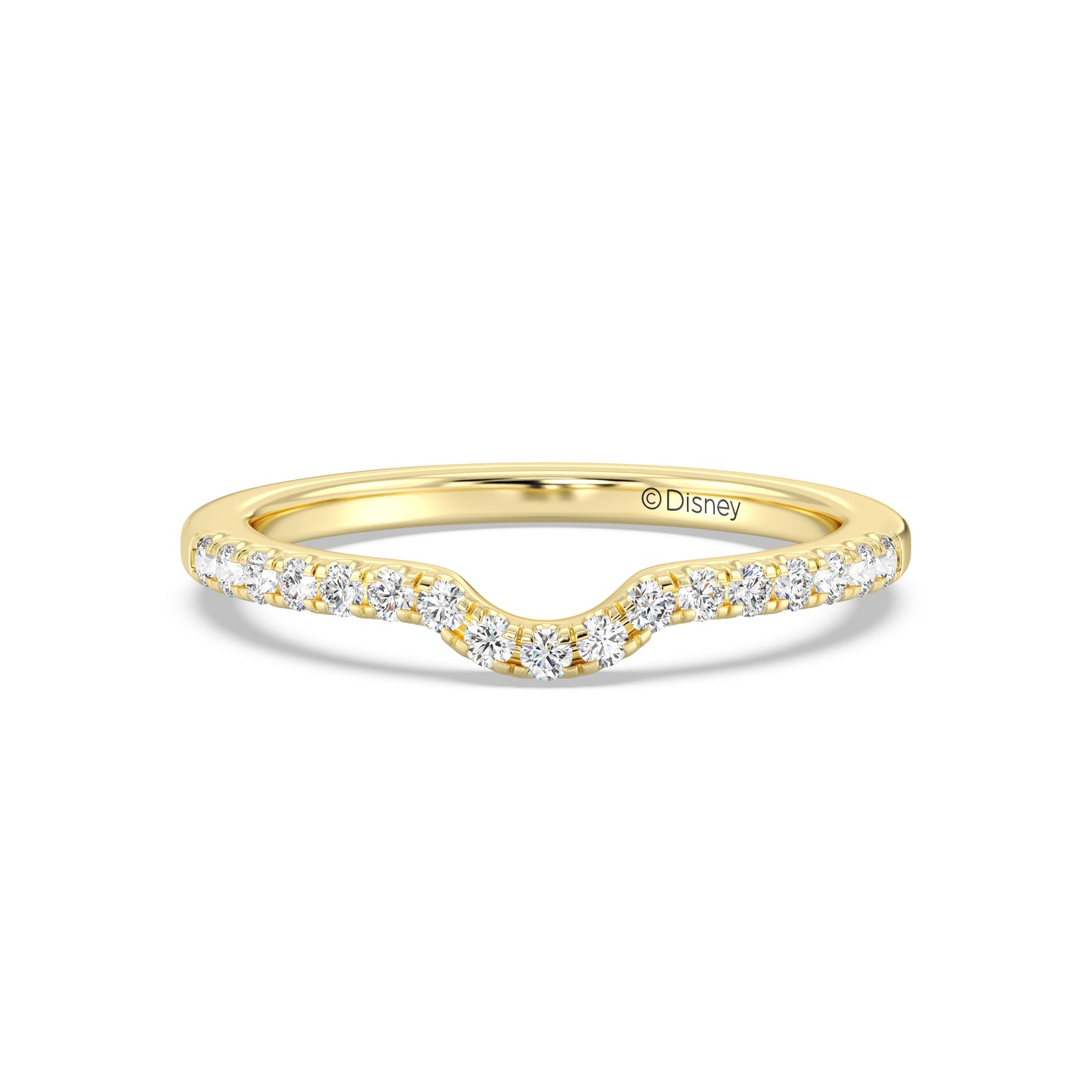 Enchanted Disney Fine Jewelry Cinderella Wedding Band