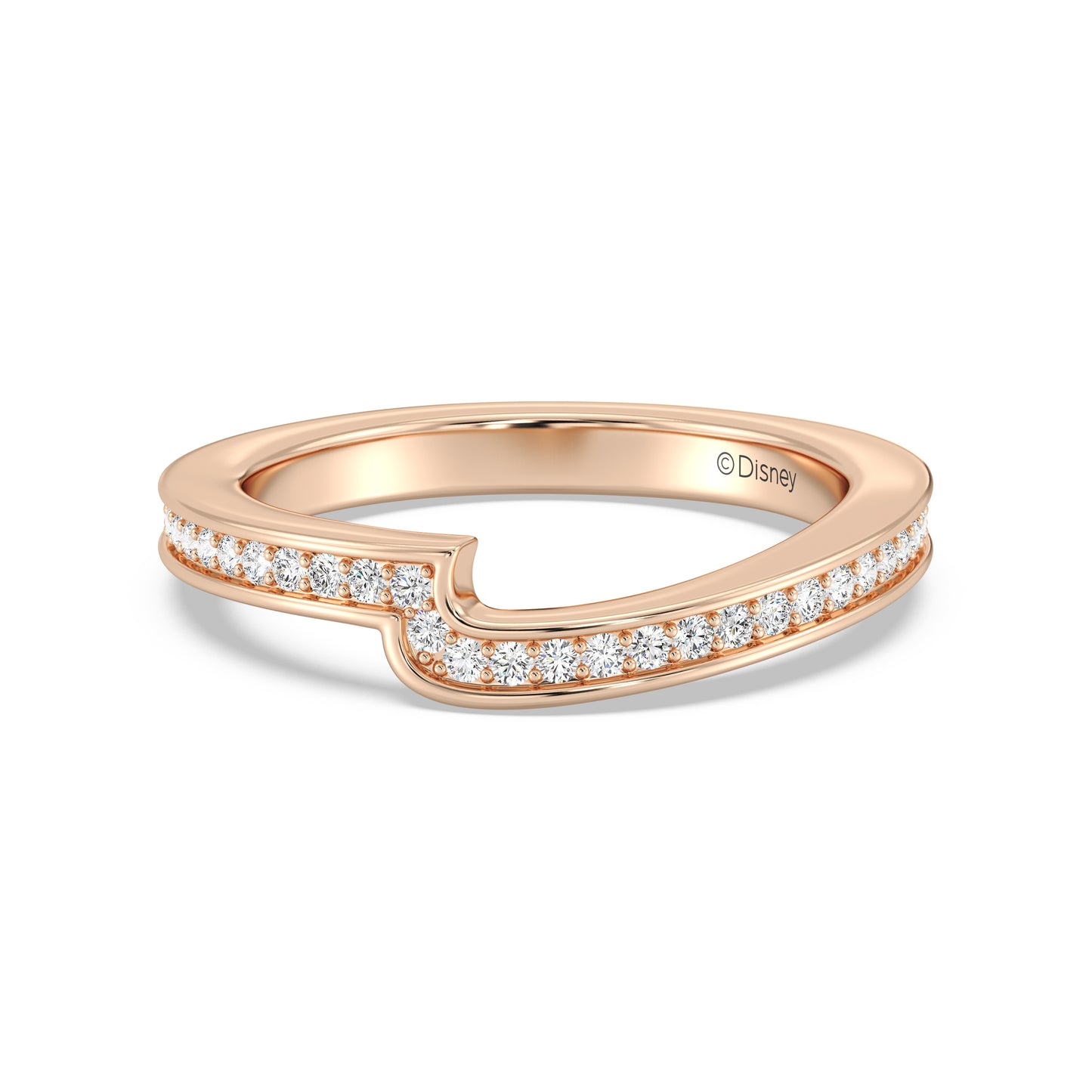 Enchanted Star 14K Gold With 1/4 CTTW Lab Grown Diamonds, Disney's Snow White Wedding Band