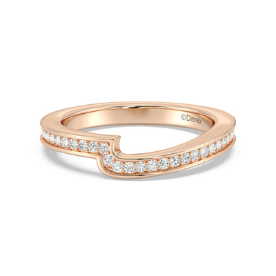 Enchanted Star 14K Gold With 1/4 CTTW Lab Grown Diamonds, Disney's Snow White Wedding Band