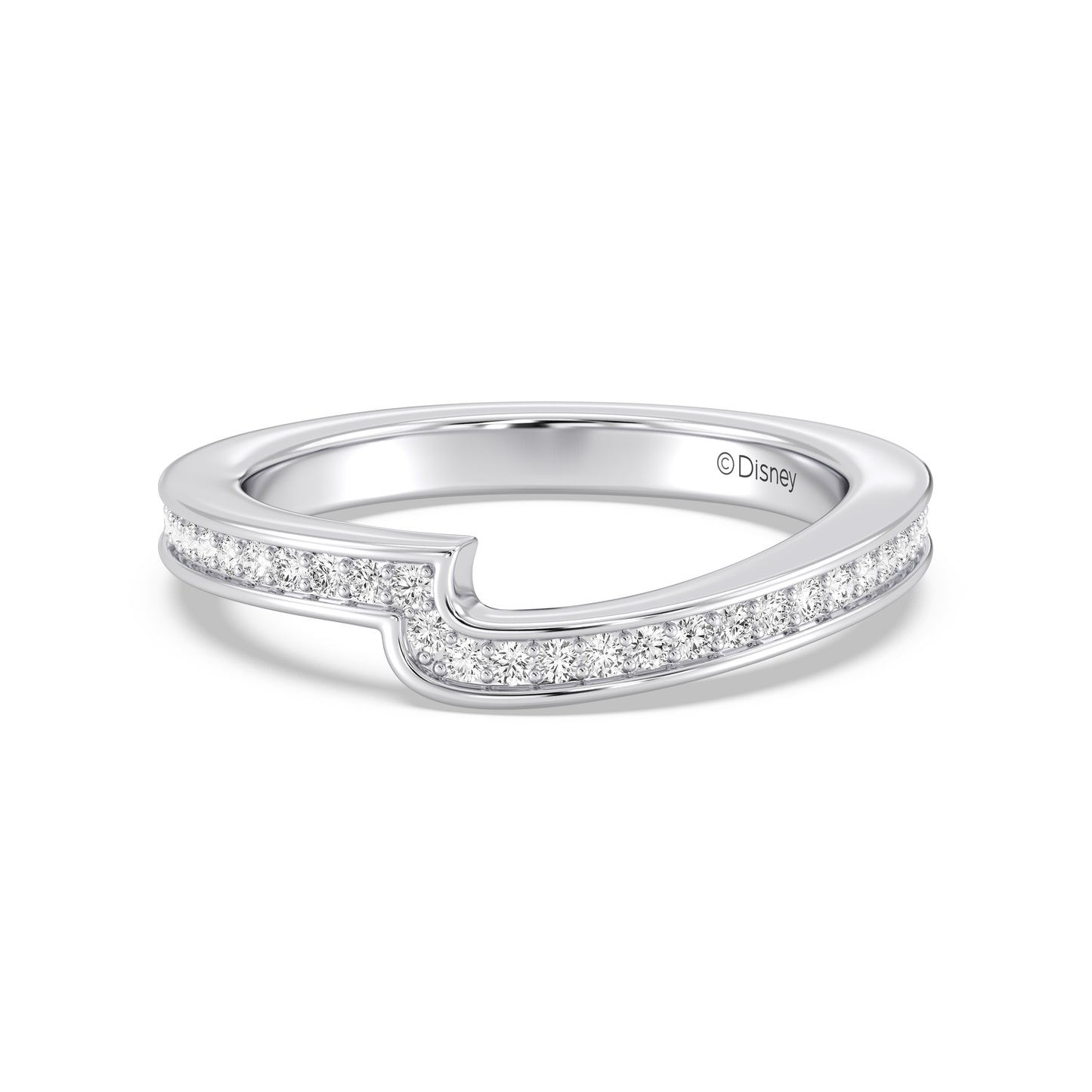 Enchanted Star 14K Gold With 1/4 CTTW Lab Grown Diamonds, Disney's Snow White Wedding Band