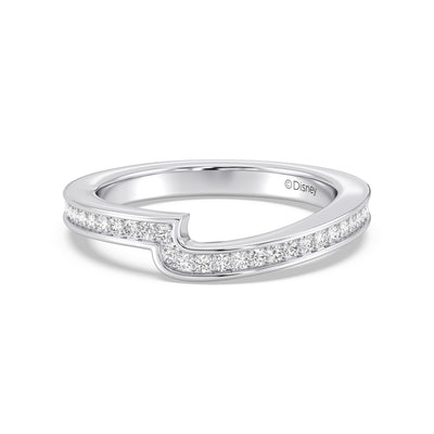 Enchanted Star 14K Gold With 1/4 CTTW Lab Grown Diamonds, Disney's Snow White Wedding Band