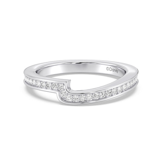 Enchanted Star 14K Gold With 1/4 CTTW Lab Grown Diamonds, Disney's Snow White Wedding Band