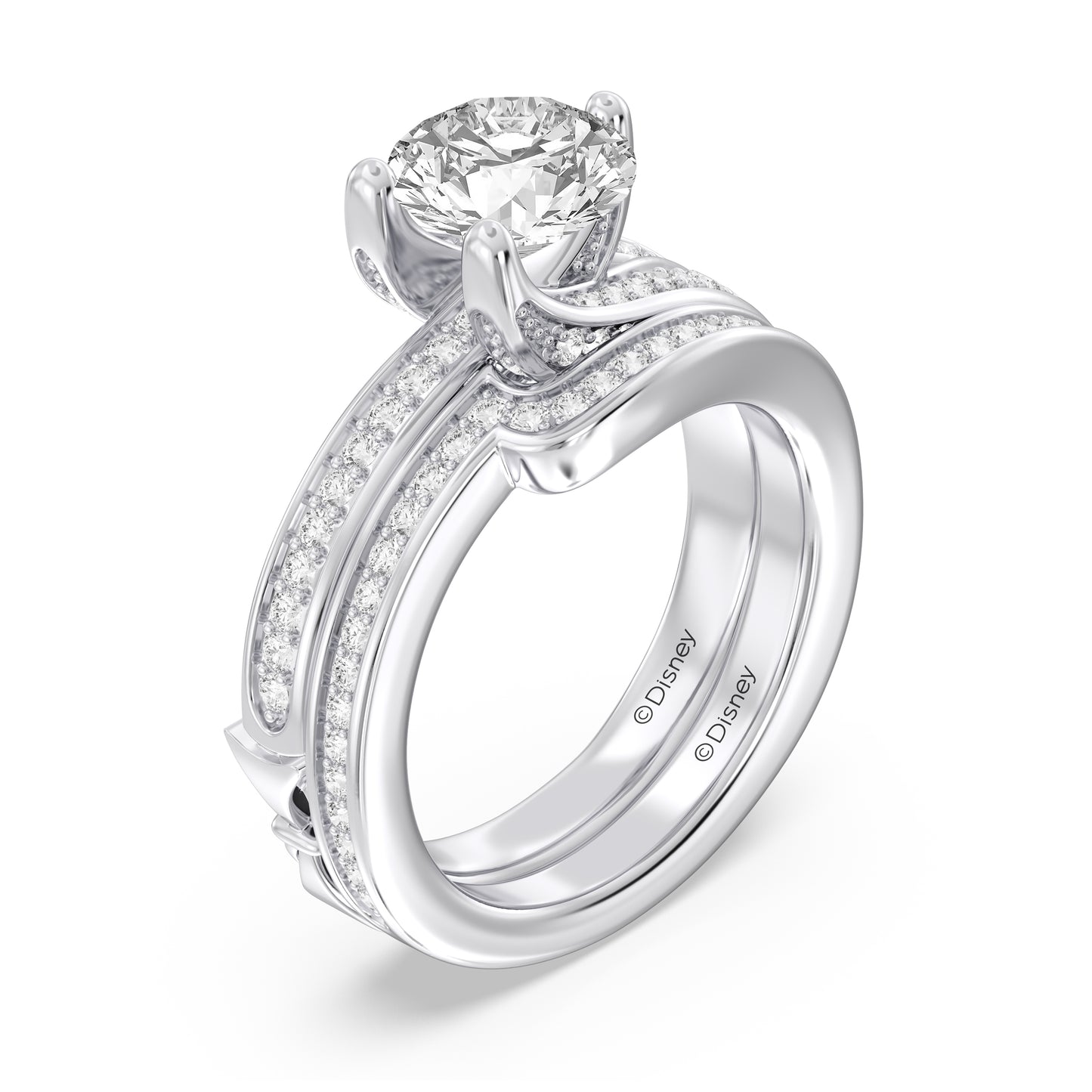 Enchanted Star 14K Gold With 1/4 CTTW Lab Grown Diamonds, Disney's Snow White Wedding Band