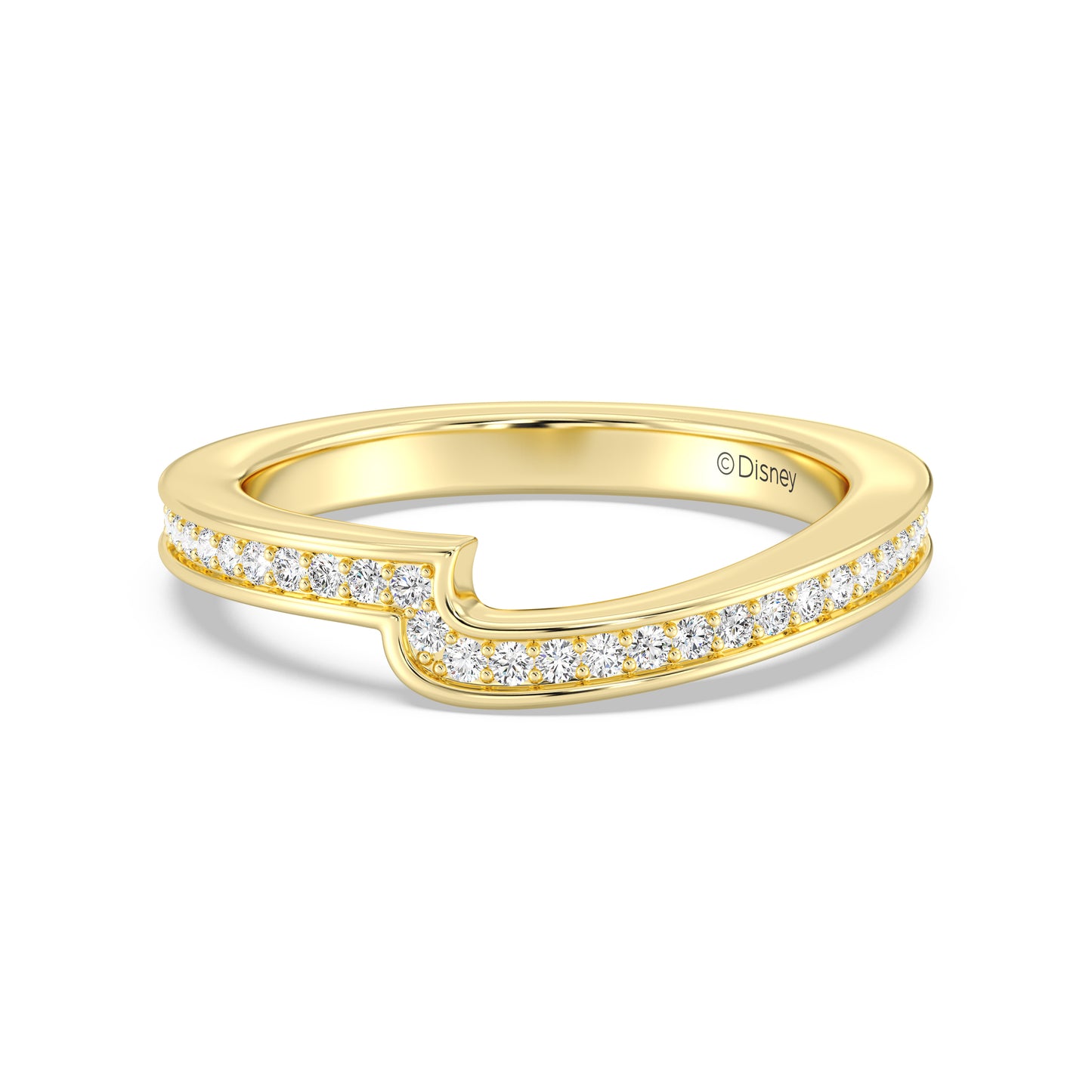 Enchanted Star 14K Gold With 1/4 CTTW Lab Grown Diamonds, Disney's Snow White Wedding Band
