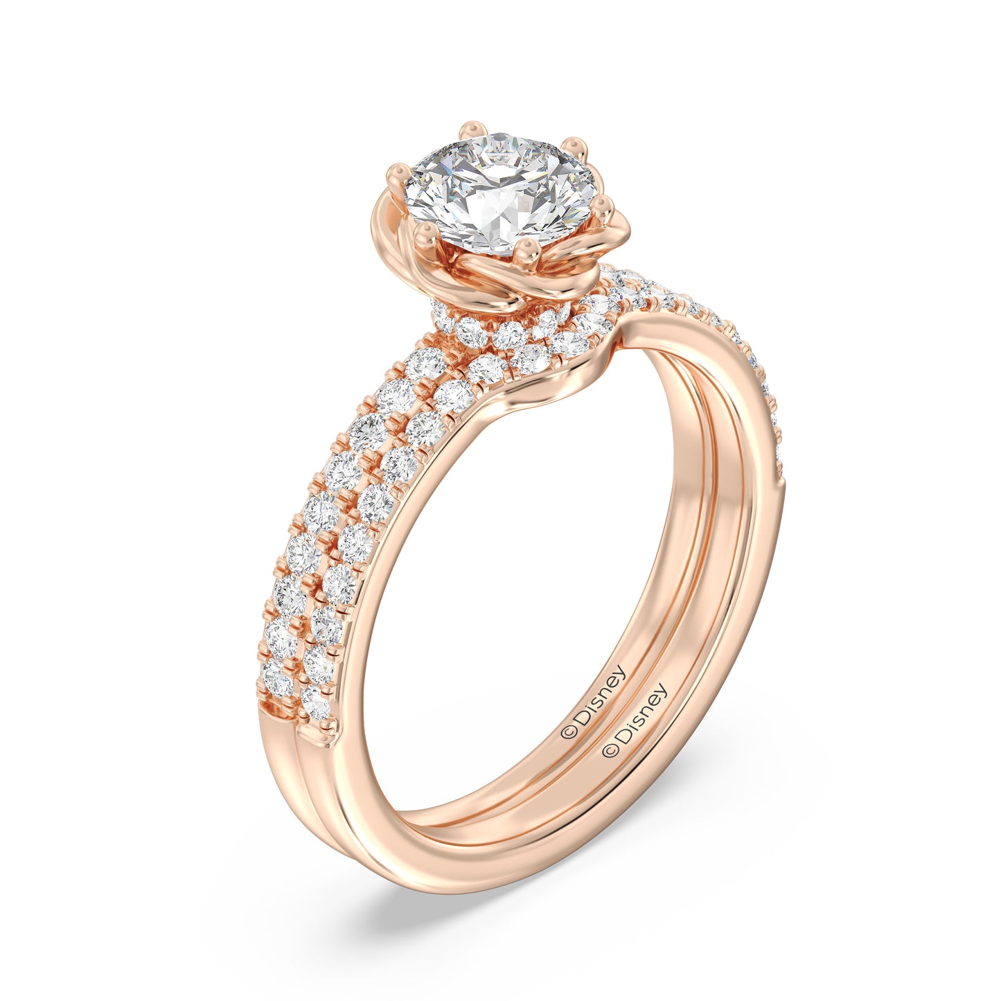 Enchanted Disney Fine Jewelry Belle Wedding Band