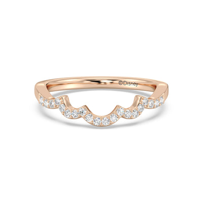 Enchanted Star 14K Gold With 1/6 CTTW Lab Grown Diamonds, Disney's Snow White Wedding Band