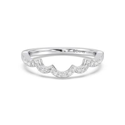 Enchanted Star 14K Gold With 1/6 CTTW Lab Grown Diamonds, Disney's Snow White Wedding Band