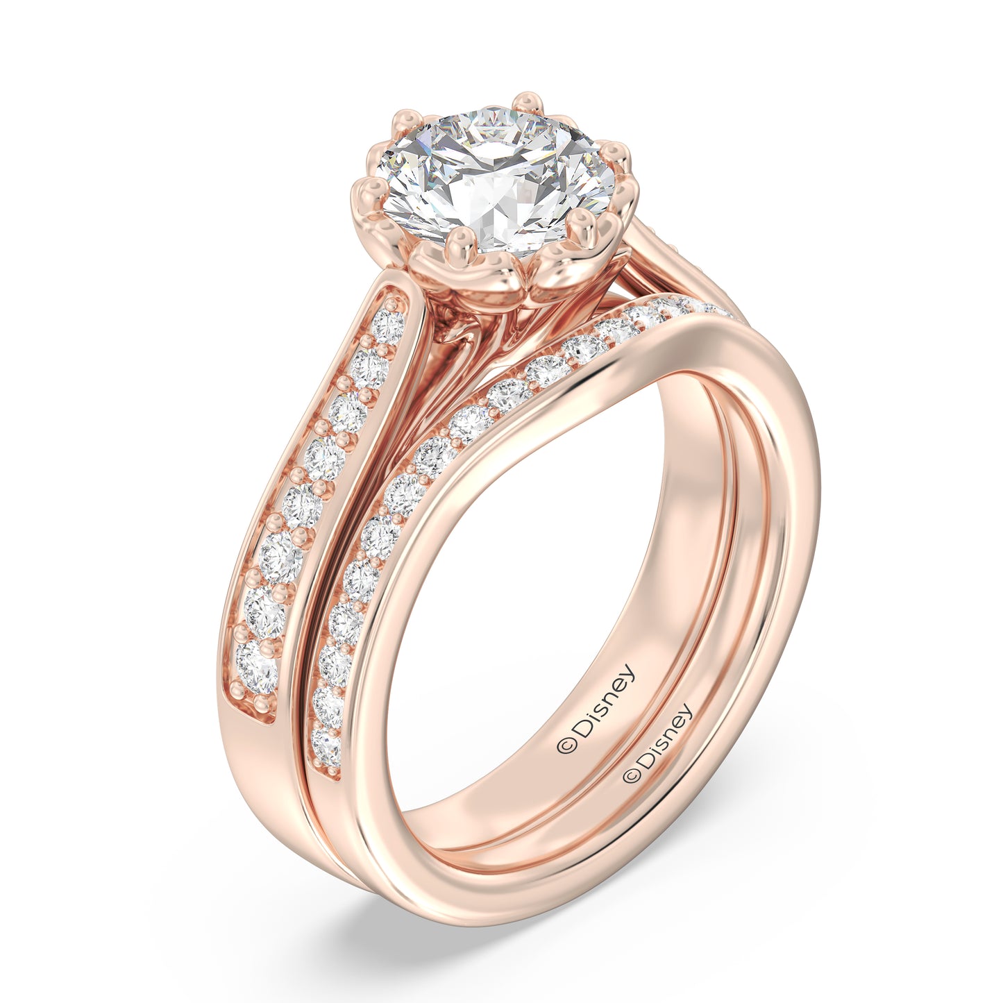 Enchanted Disney Fine Jewelry Belle Wedding Band