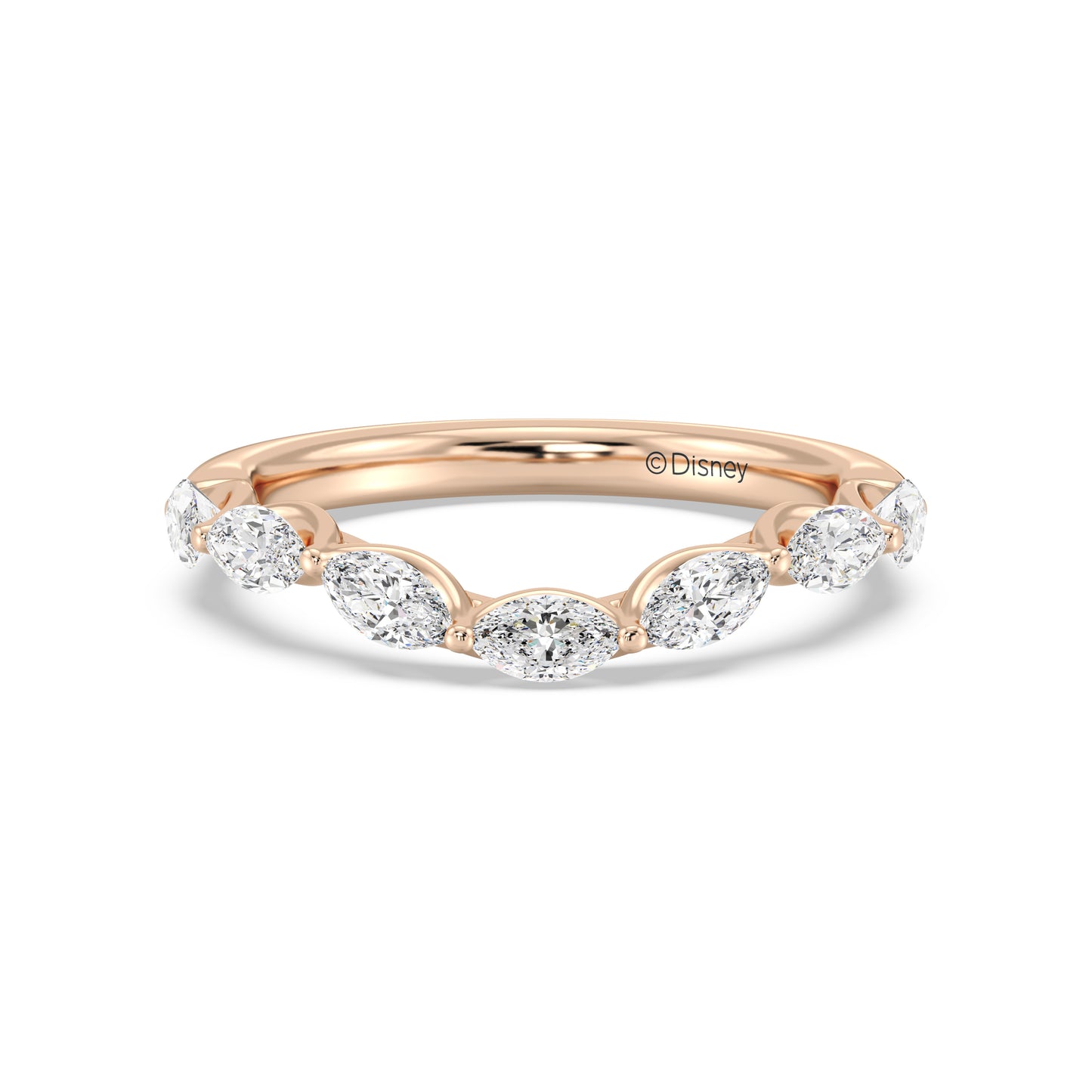 Enchanted Disney Fine Jewelry Belle Wedding Band