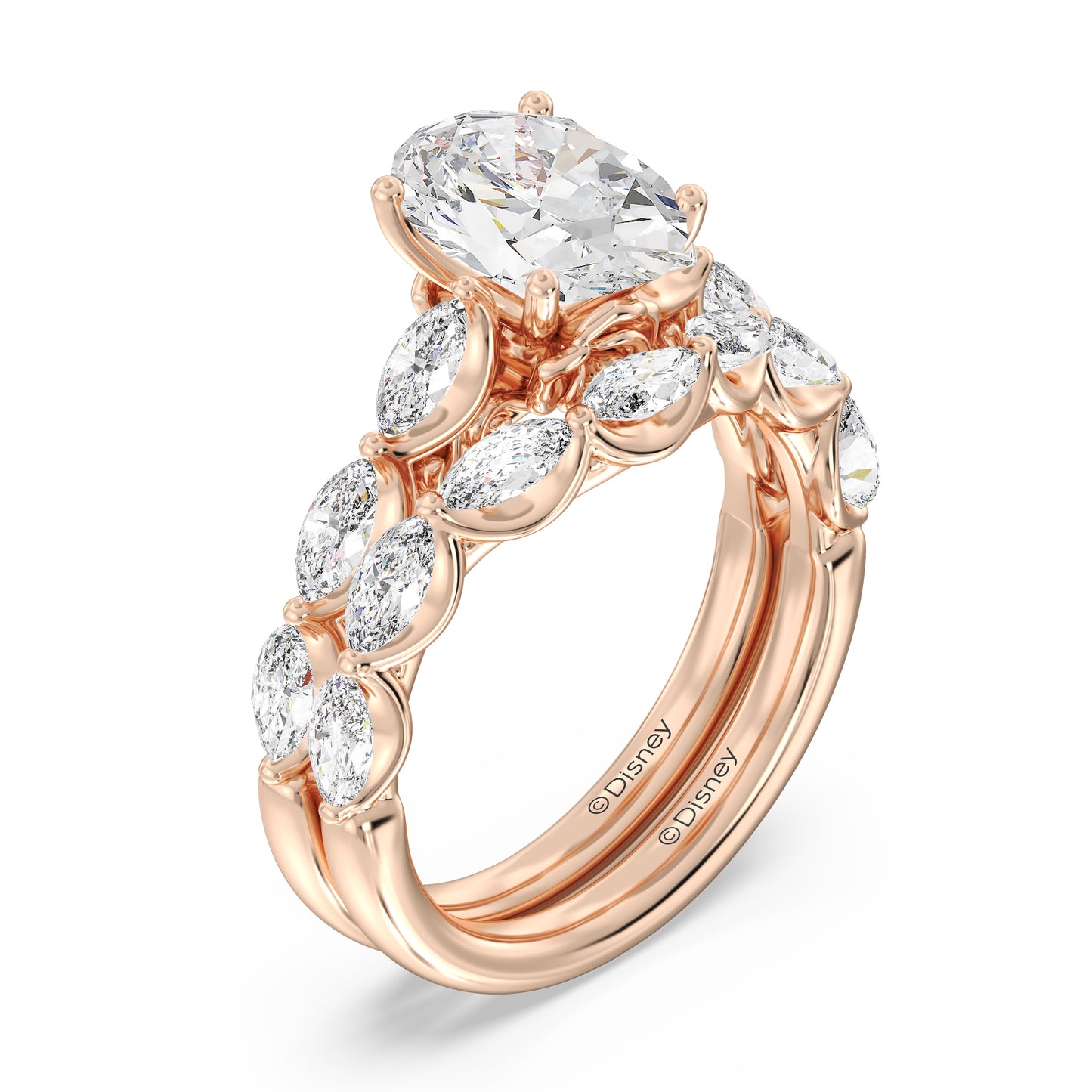 Enchanted Disney Fine Jewelry Belle Wedding Band