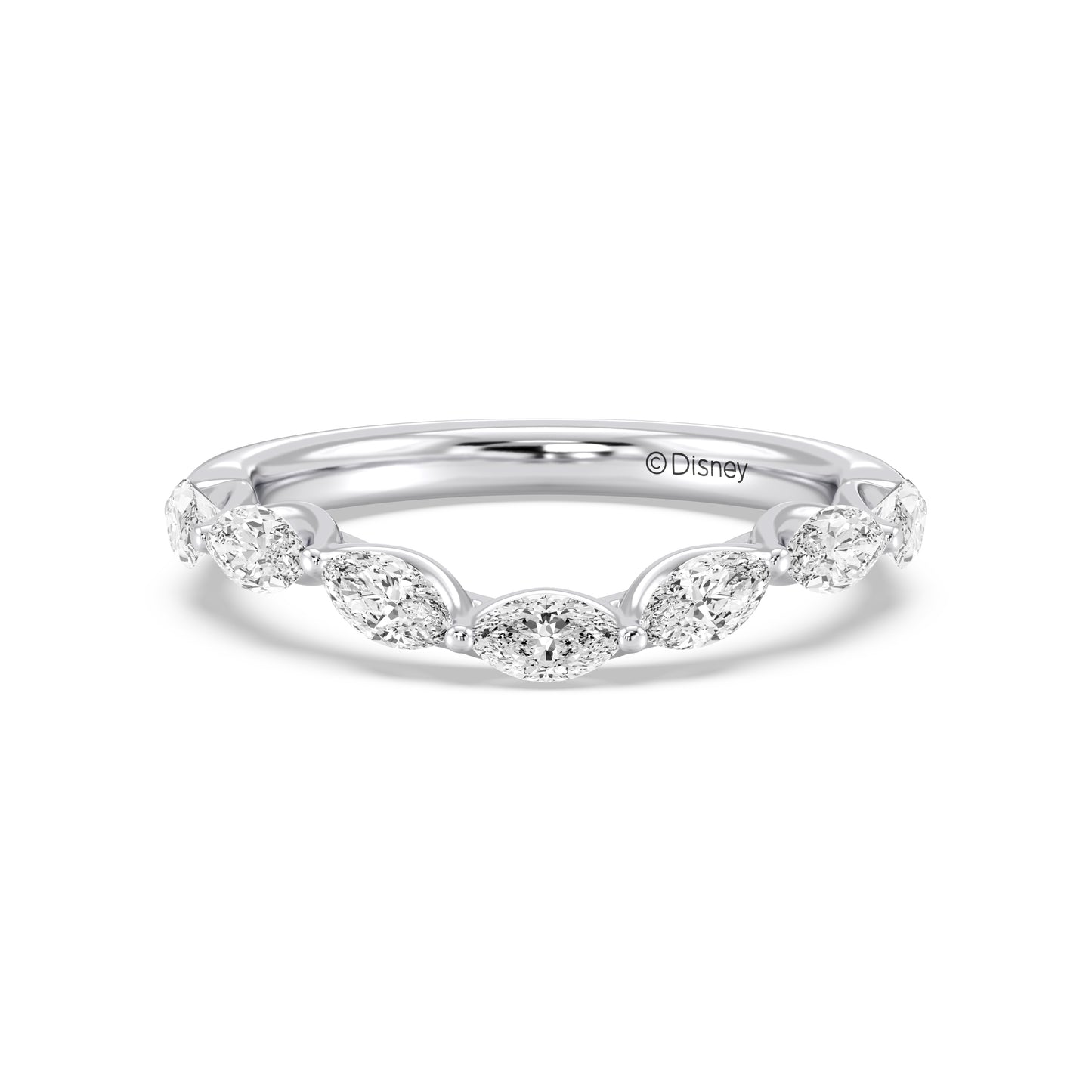 Enchanted Disney Fine Jewelry Belle Wedding Band