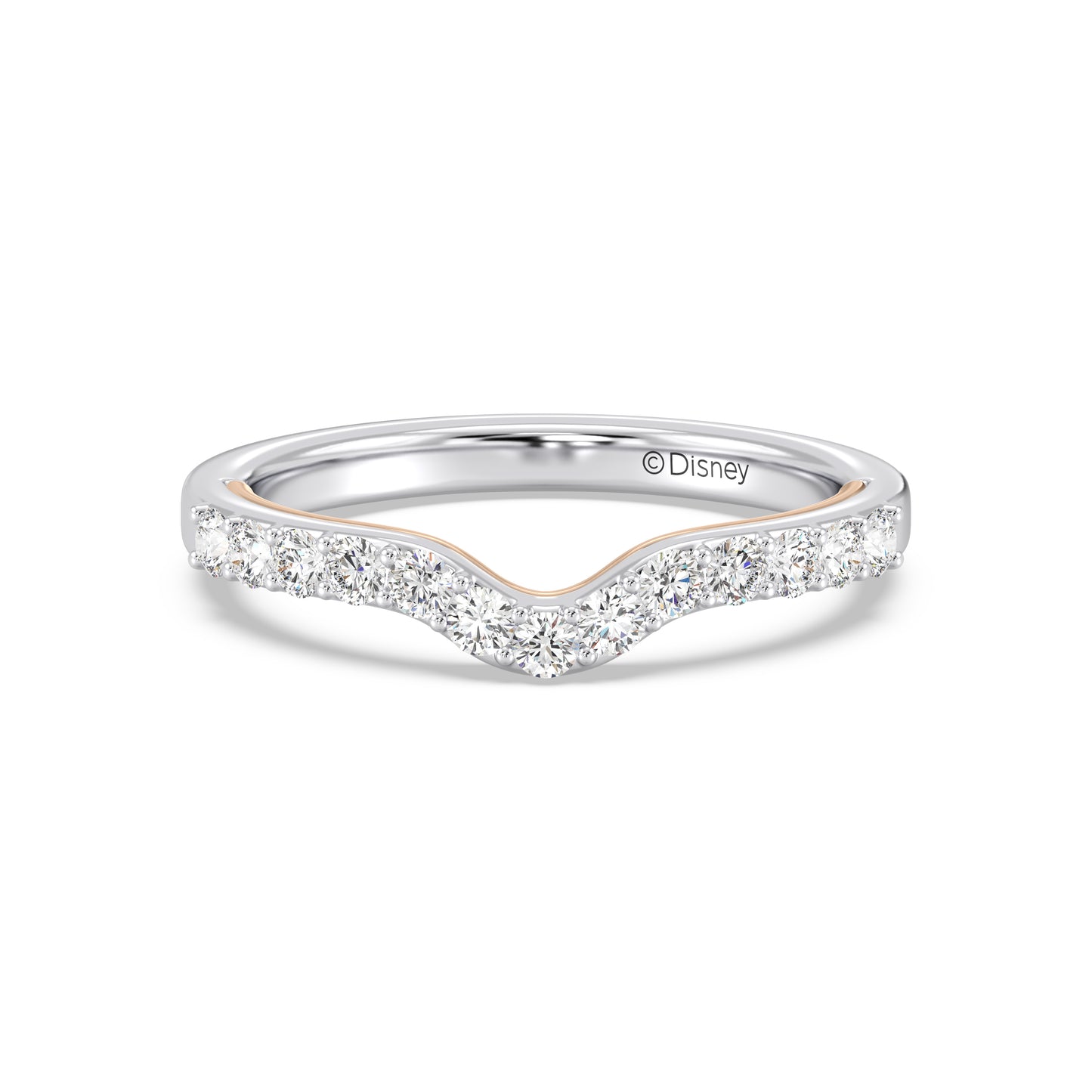 Enchanted Disney Fine Jewelry Belle Wedding Band