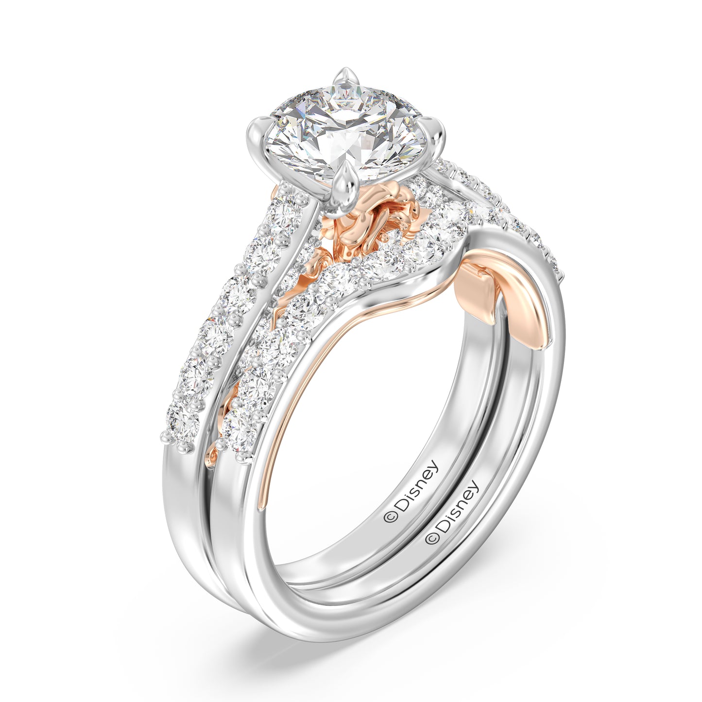 Enchanted Disney Fine Jewelry Belle Wedding Band