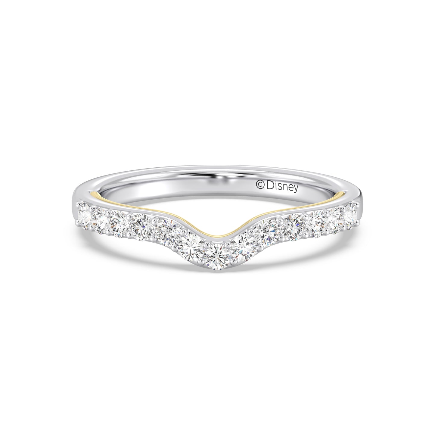 Enchanted Disney Fine Jewelry Belle Wedding Band
