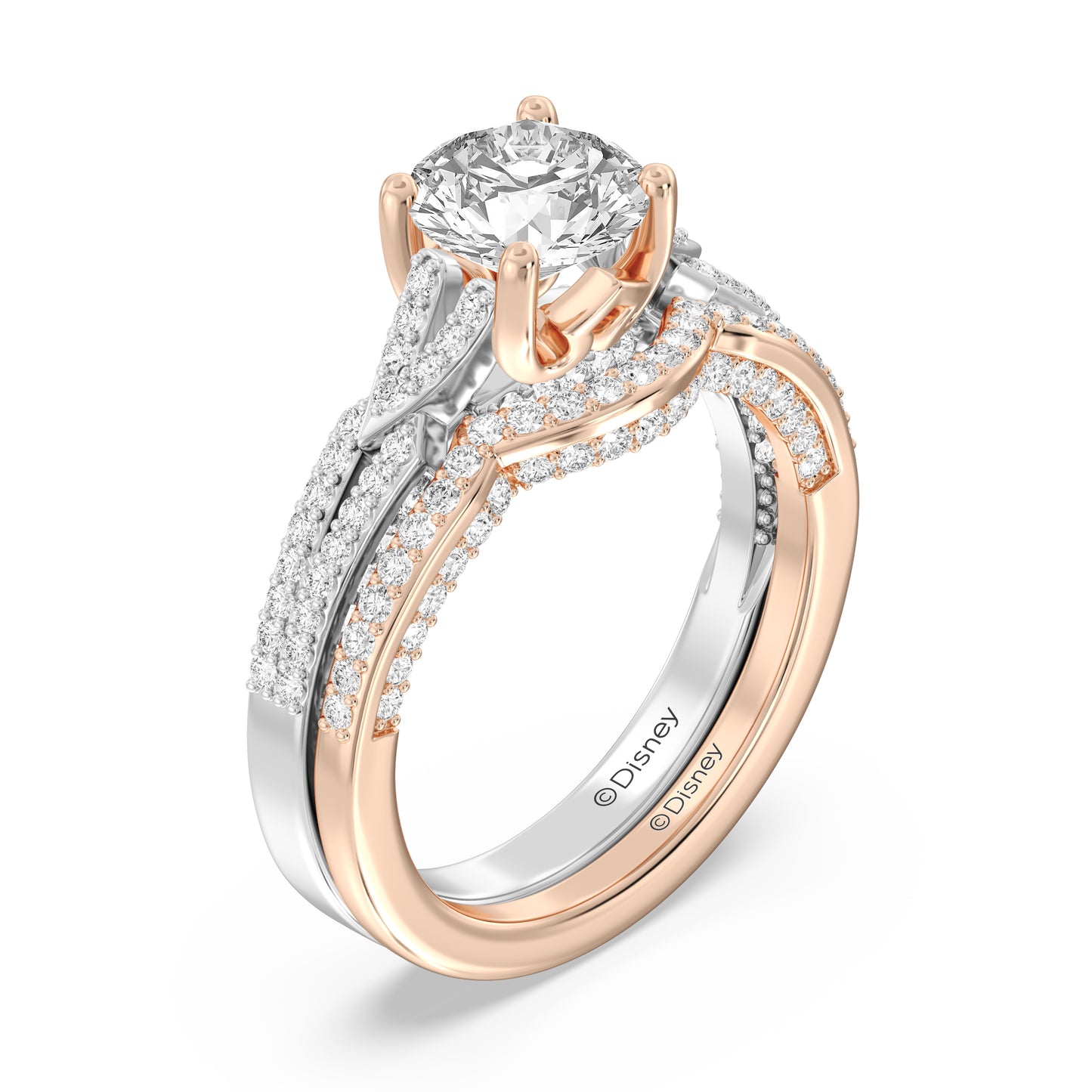 Enchanted Disney Fine Jewelry Aurora Wedding Band