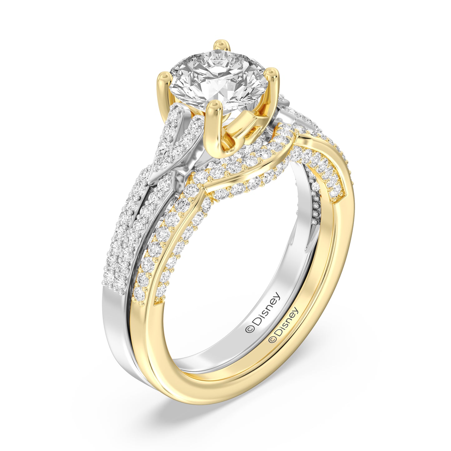 Enchanted Disney Fine Jewelry Aurora Wedding Band