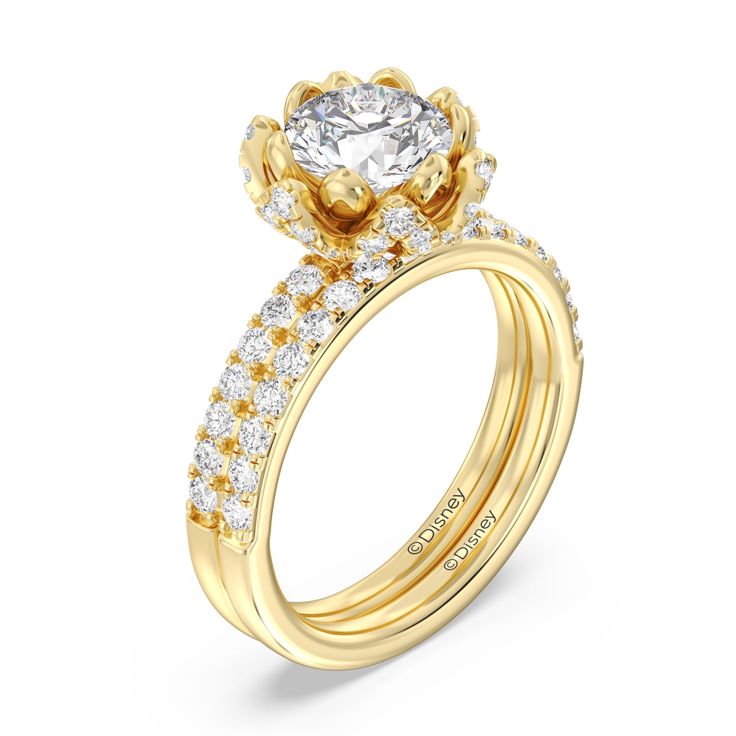 Enchanted Disney Fine Jewelry Jasmine Wedding Band