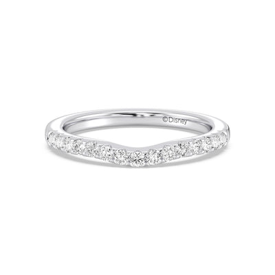 Enchanted Star 14K Gold With 1/3 CTTW Lab Grown Diamonds, Disney's Aurora Wedding Band