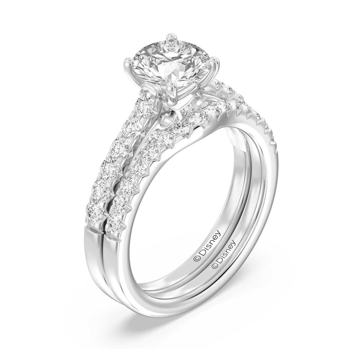 Enchanted Star 14K Gold With 1/3 CTTW Lab Grown Diamonds, Disney's Aurora Wedding Band