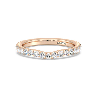 Enchanted Star 14K Gold With 3/8 CTTW Lab Grown Diamonds, Disney's Aurora Wedding Band