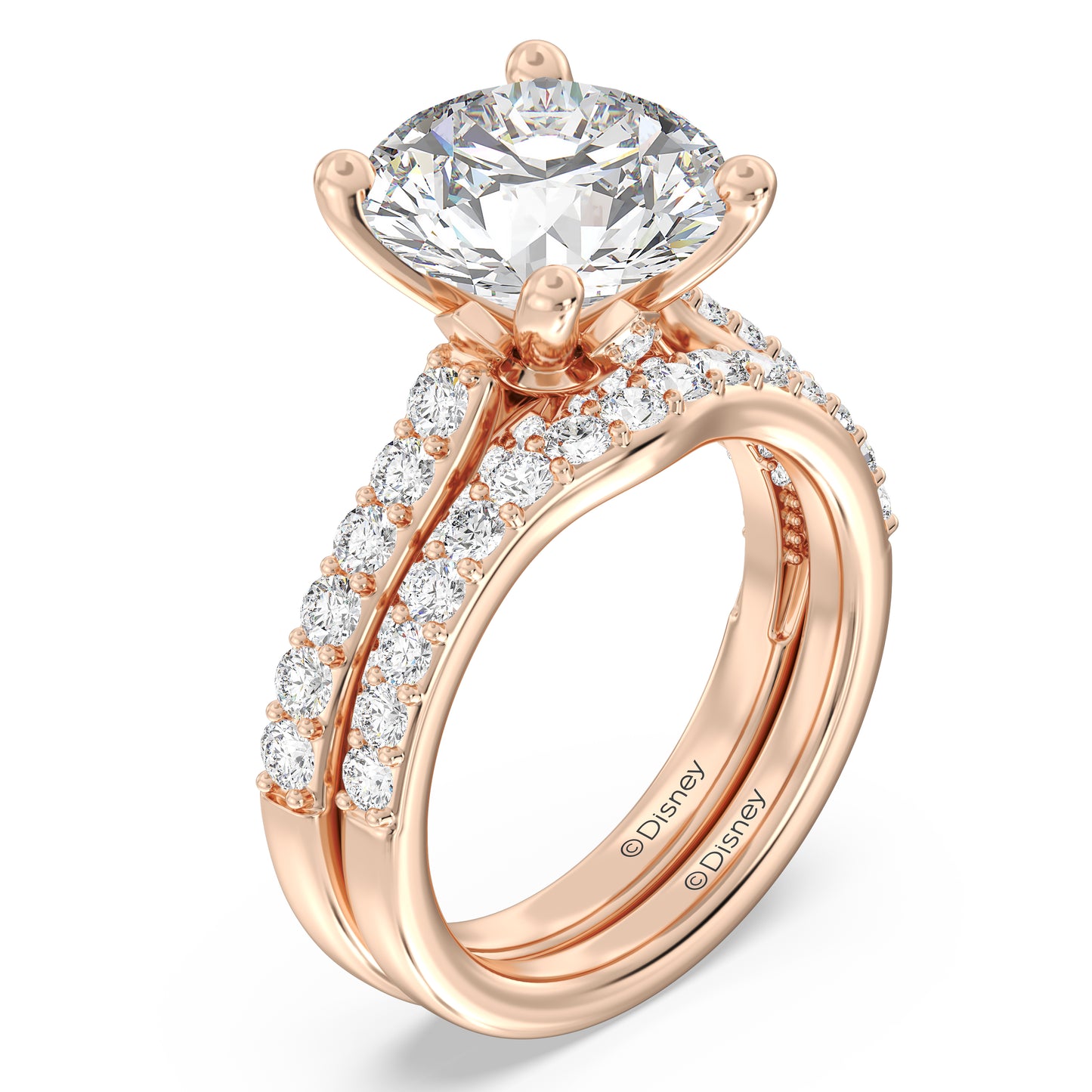 Enchanted Disney Fine Jewelry Aurora Wedding Band