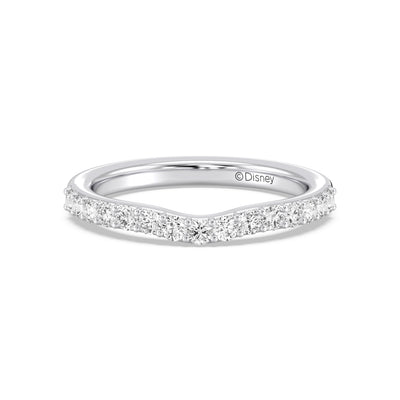 Enchanted Star 14K Gold With 3/8 CTTW Lab Grown Diamonds, Disney's Aurora Wedding Band