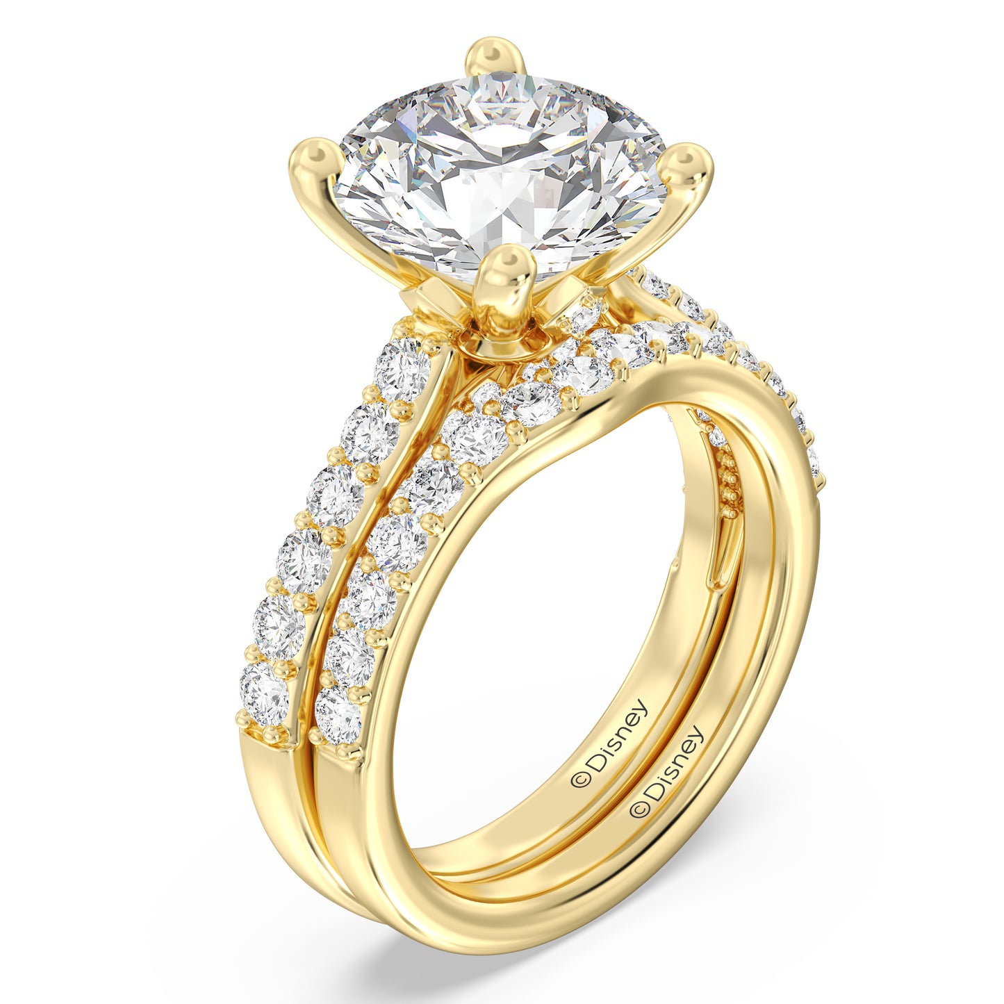 Enchanted Disney Fine Jewelry Aurora Wedding Band