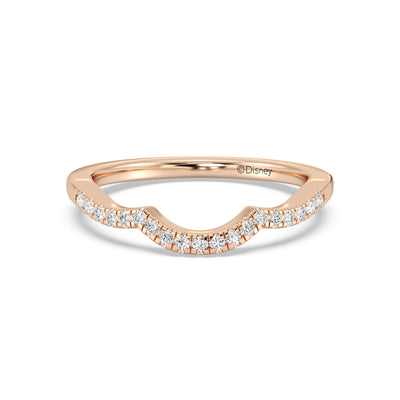 Enchanted Star 14K Gold With 1/6 CTTW Lab Grown Diamonds, Disney's Majestic Princess Wedding Band