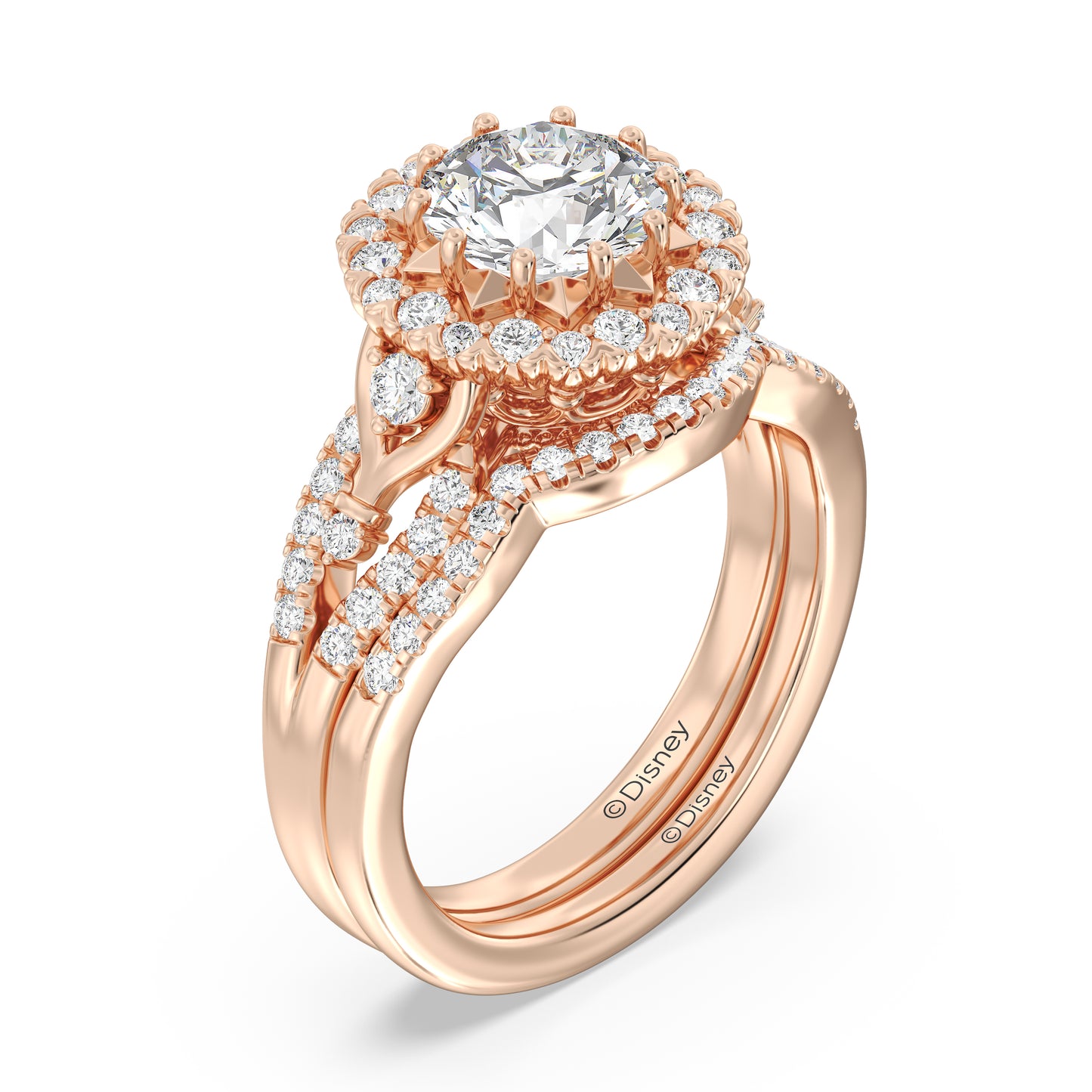 Enchanted Disney Fine Jewelry Majestic Princess Wedding Band