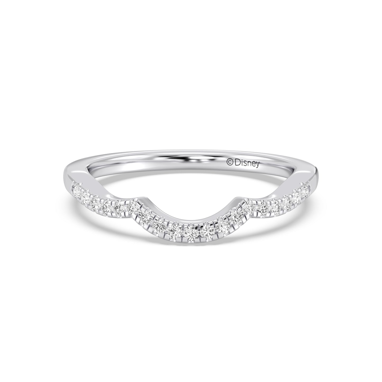 Enchanted Disney Fine Jewelry Majestic Princess Wedding Band