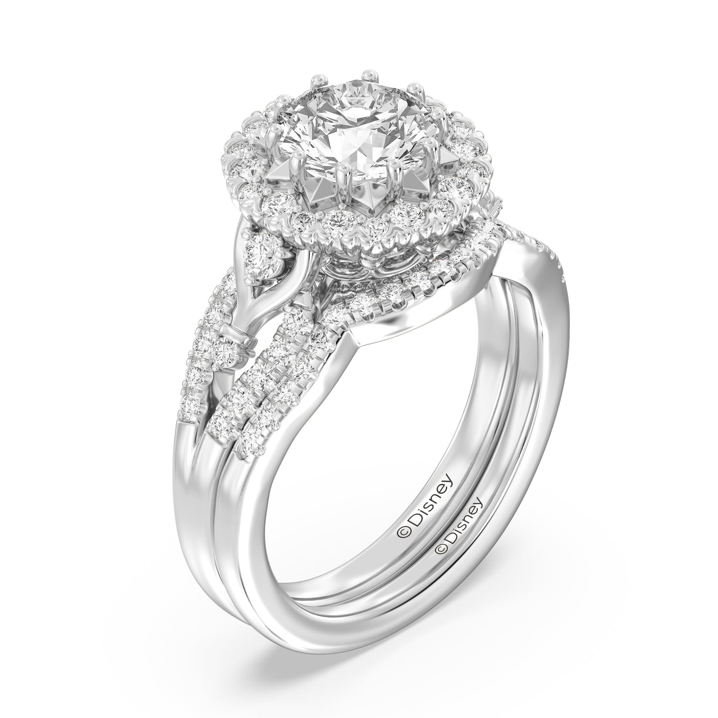Enchanted Disney Fine Jewelry Majestic Princess Wedding Band