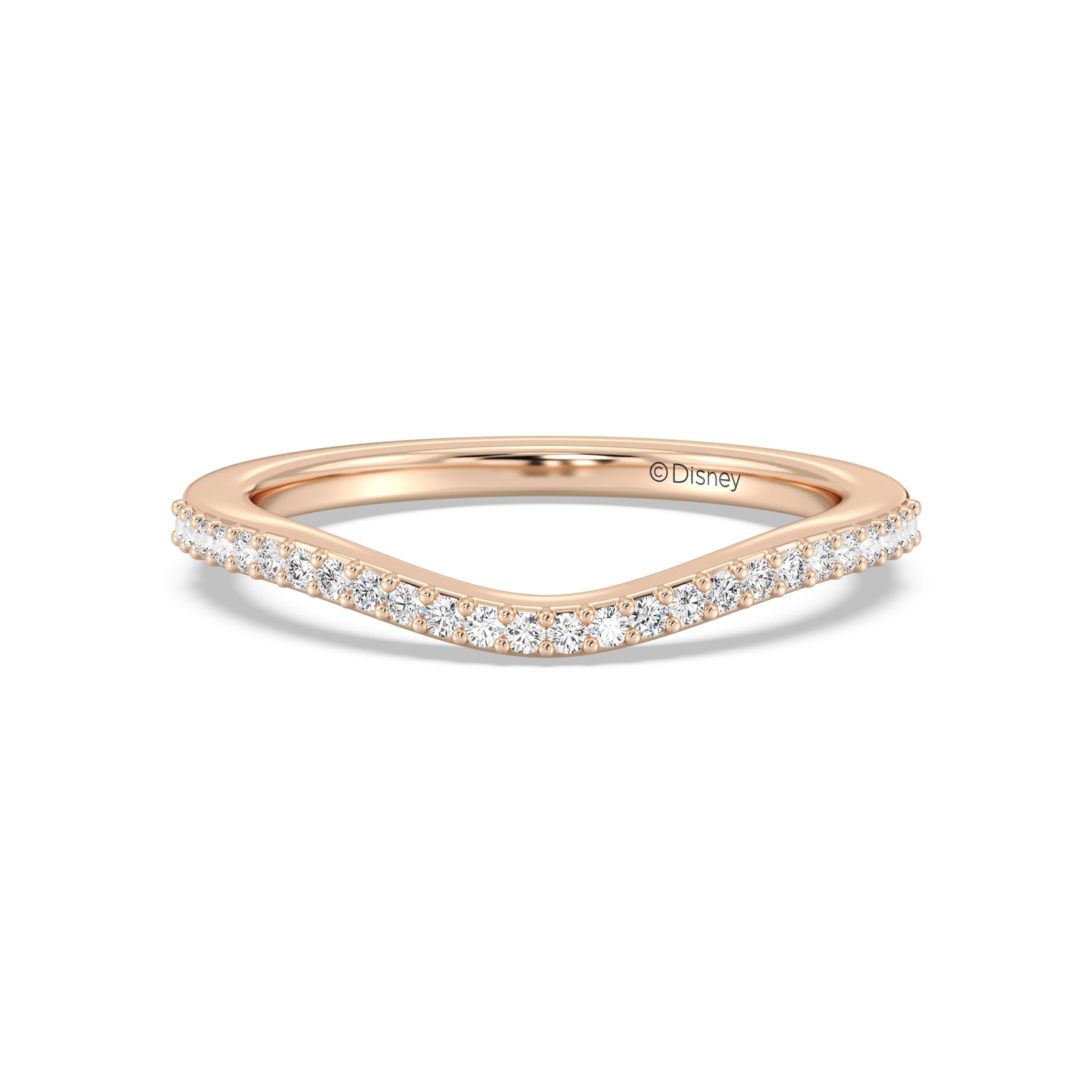 Enchanted Disney Fine Jewelry Cinderella Wedding Band