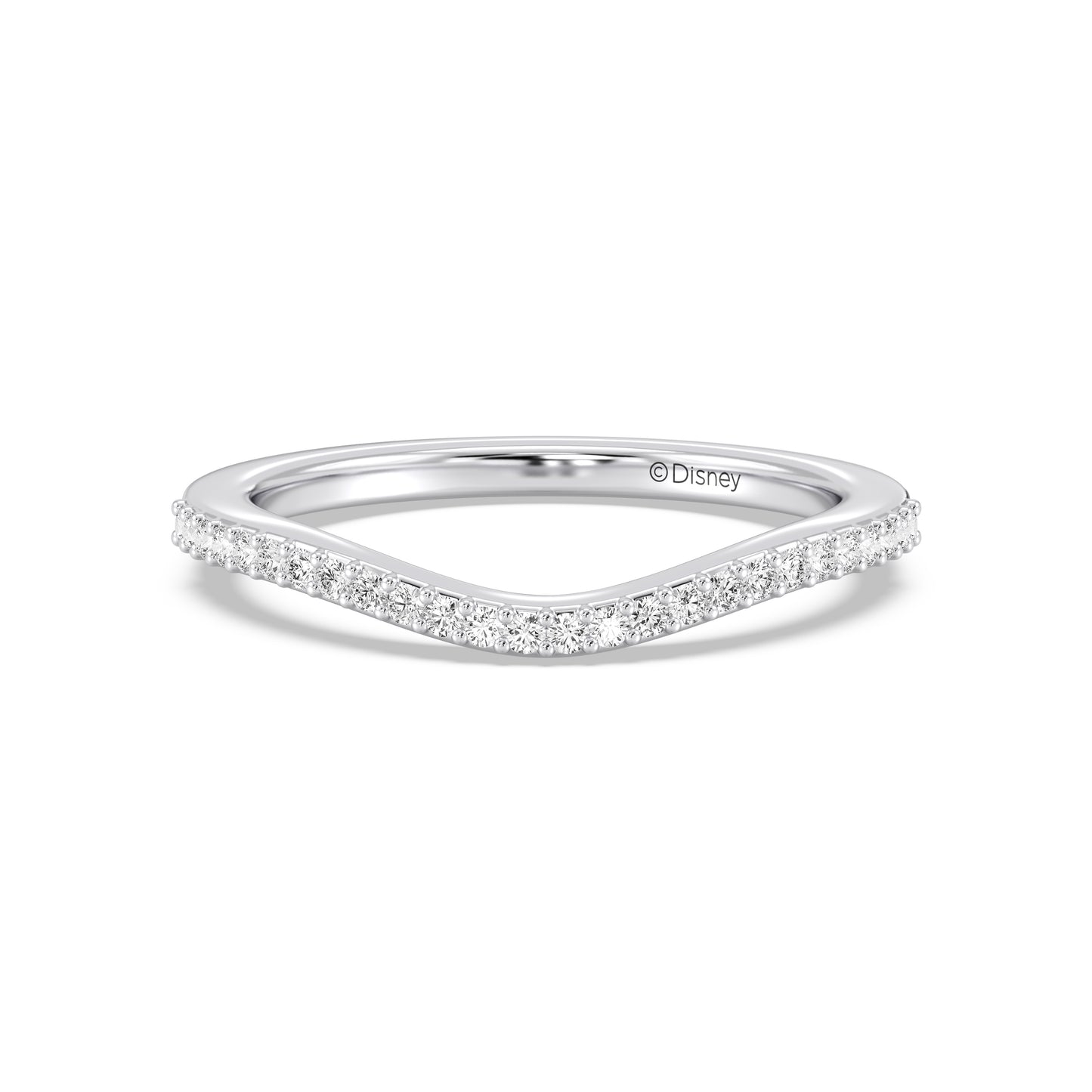 Enchanted Disney Fine Jewelry Cinderella Wedding Band
