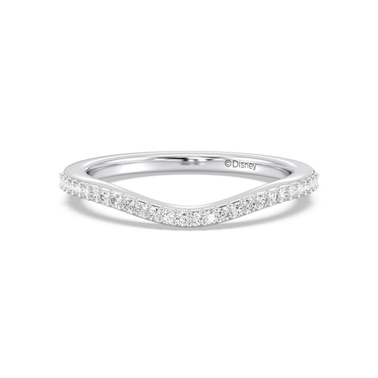 Enchanted Star 14K Gold With 1/6 CTTW Lab Grown Diamonds, Disney's Cinderella Wedding Band