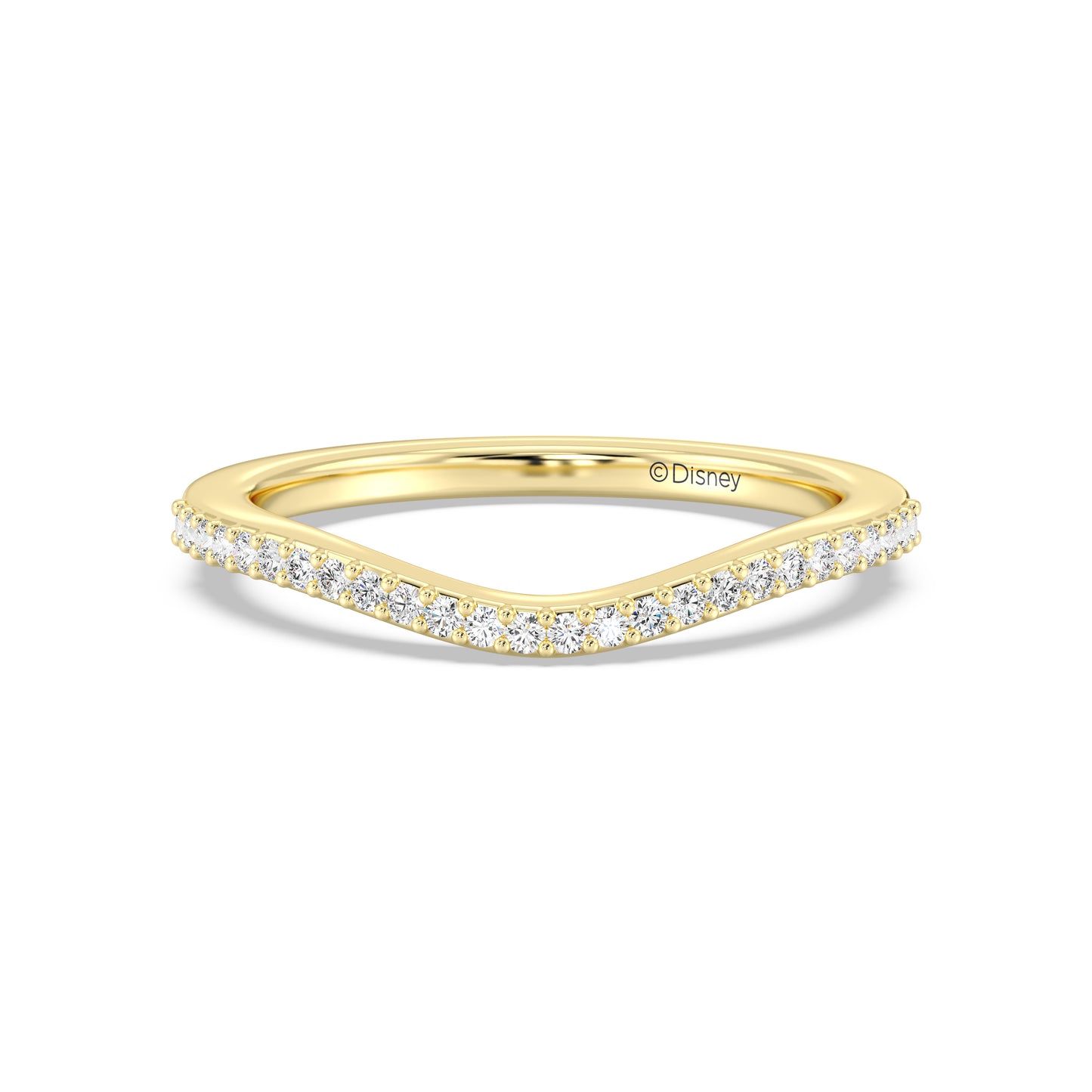 Enchanted Disney Fine Jewelry Cinderella Wedding Band