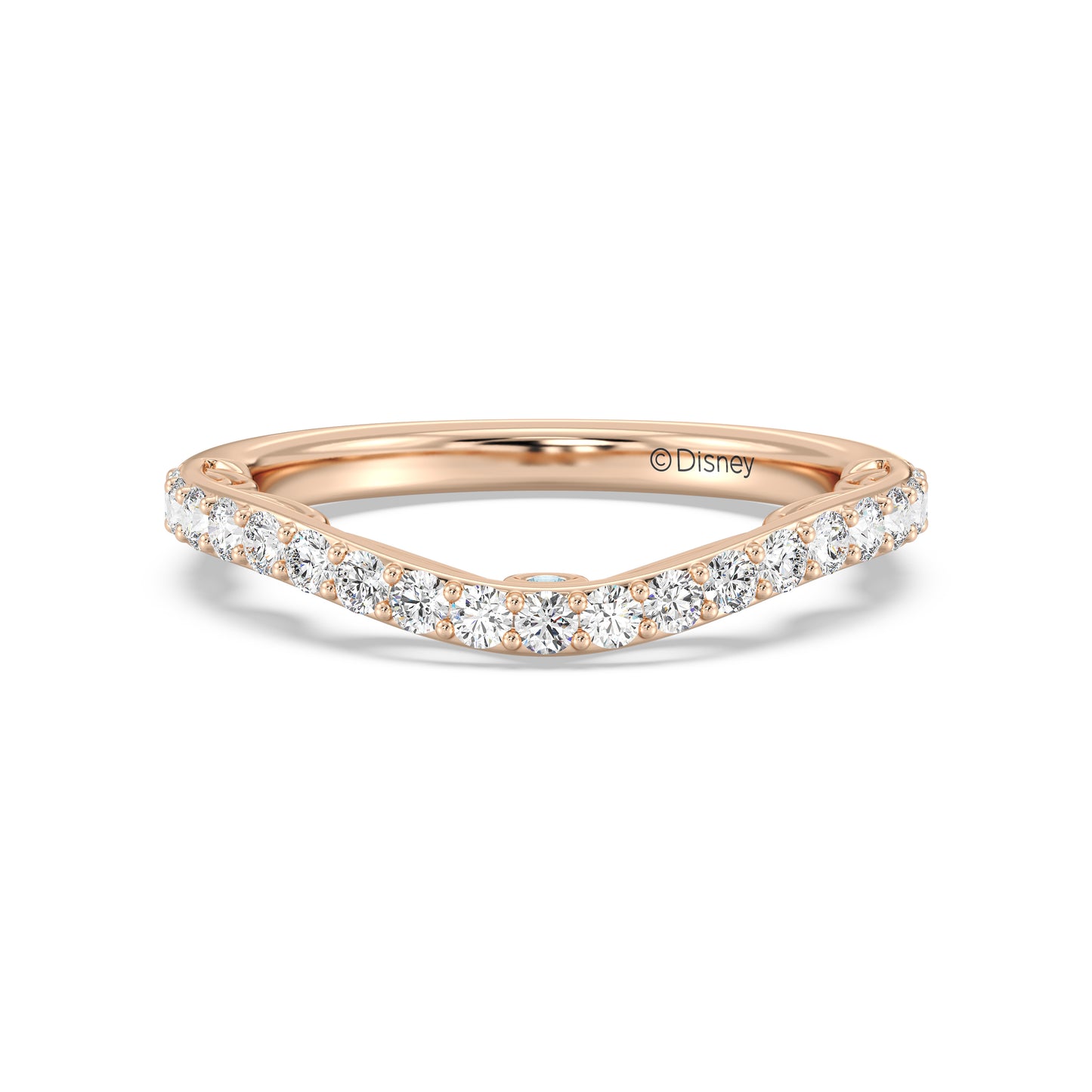 Enchanted Disney Fine Jewelry Cinderella Wedding Band