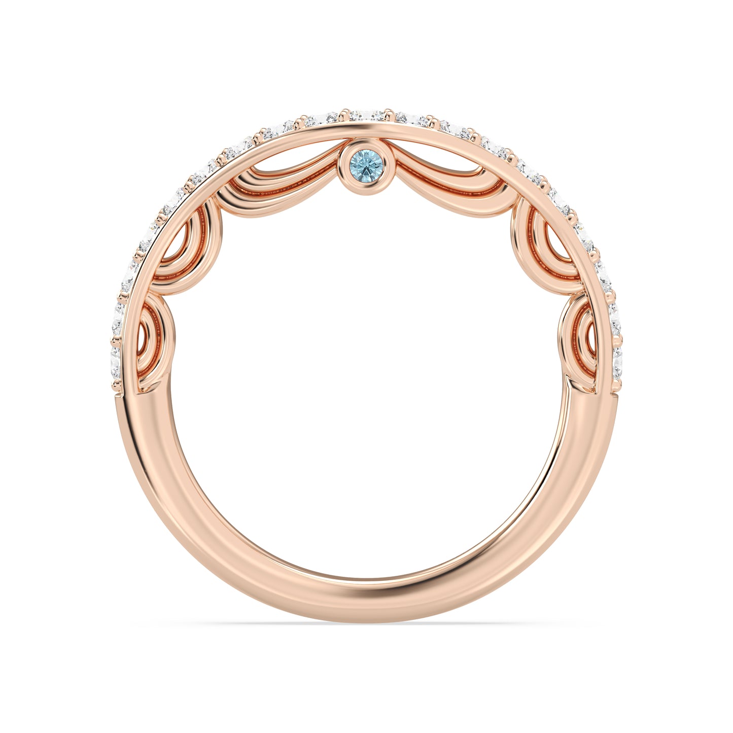 Enchanted Disney Fine Jewelry Cinderella Wedding Band