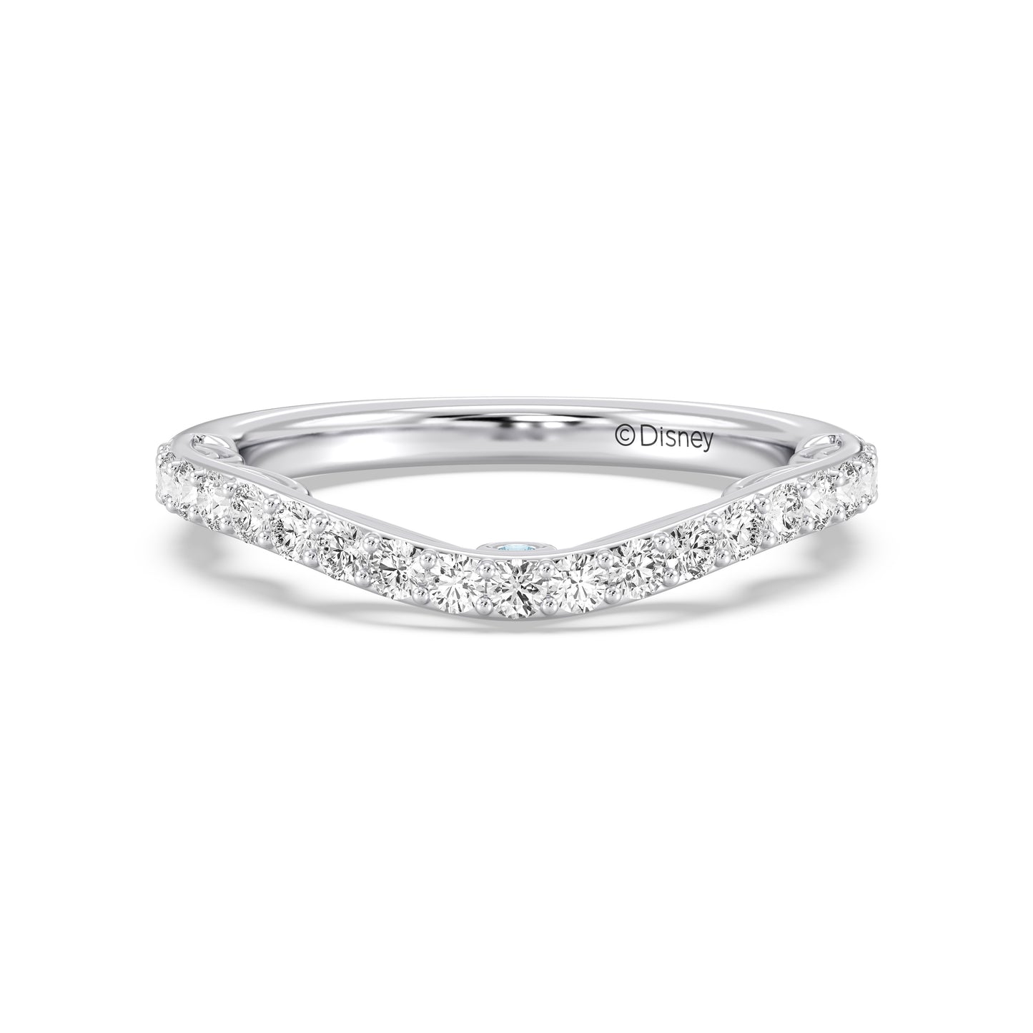 Enchanted Disney Fine Jewelry Cinderella Wedding Band