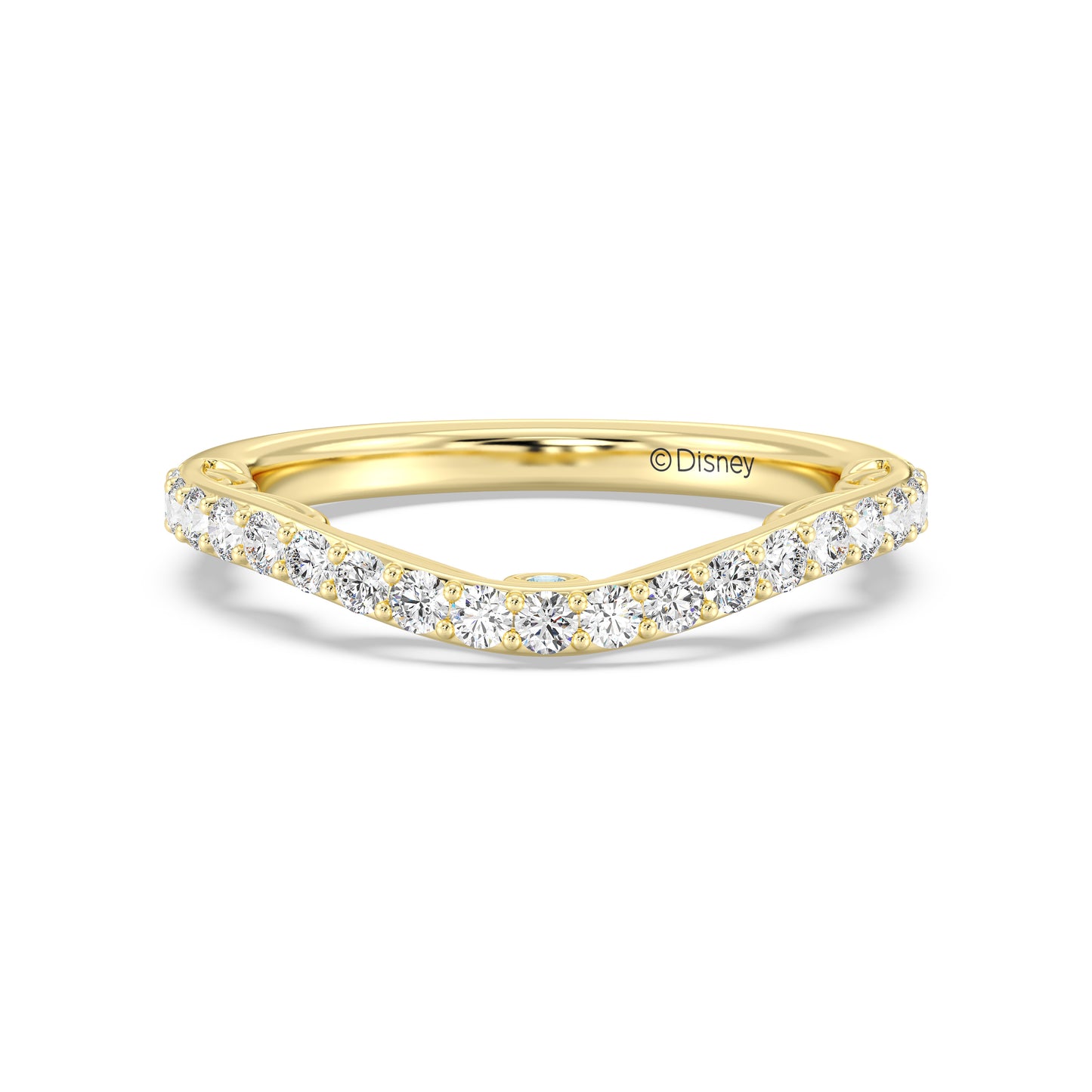 Enchanted Disney Fine Jewelry Cinderella Wedding Band