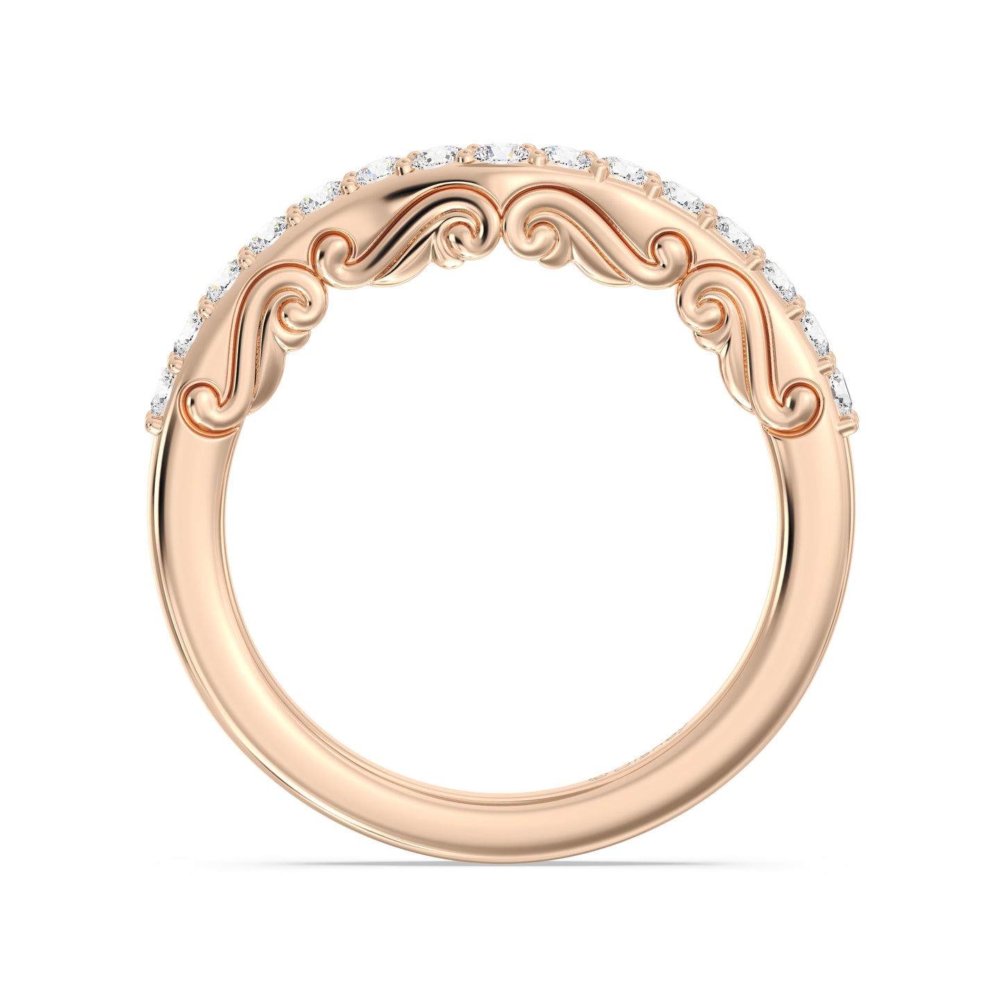 Enchanted Star 14K Gold With 3/8 CTTW Lab Grown Diamonds, Disney's Ariel Wedding Band