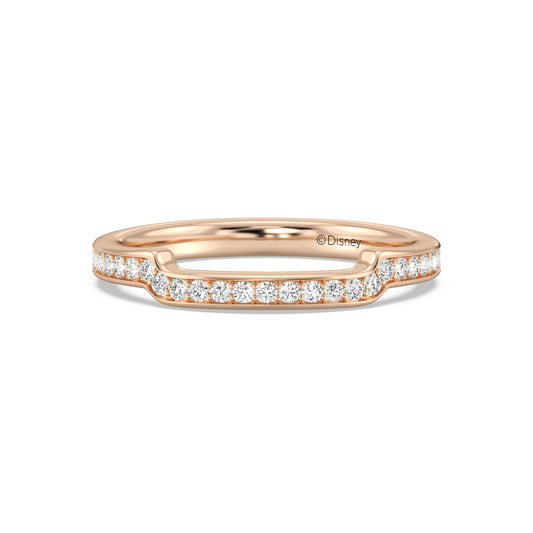 Enchanted Star 14K Gold with 1/5 CTTW Lab Grown Diamonds, Disney's Ariel Wedding Band