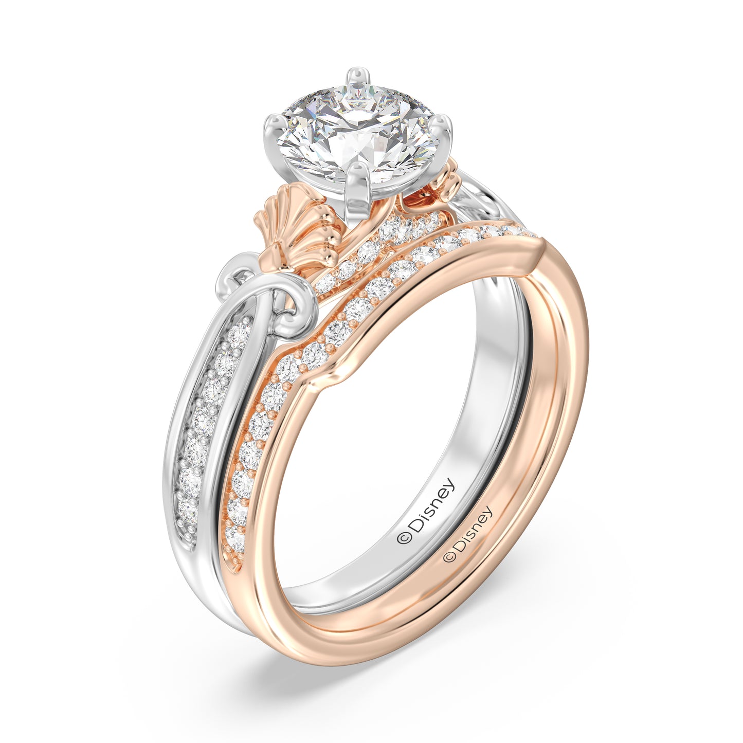 Enchanted Disney Fine Jewelry Ariel Wedding Band