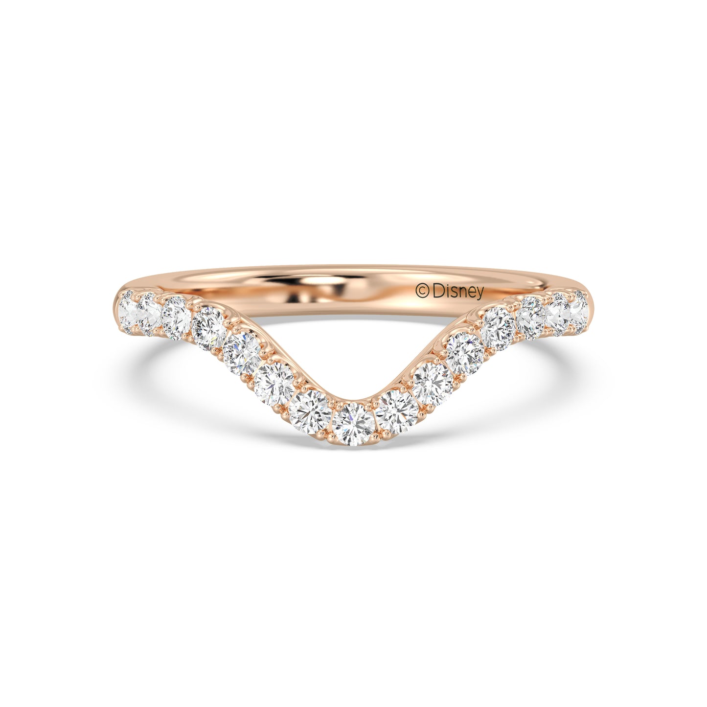 Enchanted Disney Fine Jewelry Belle Wedding Band