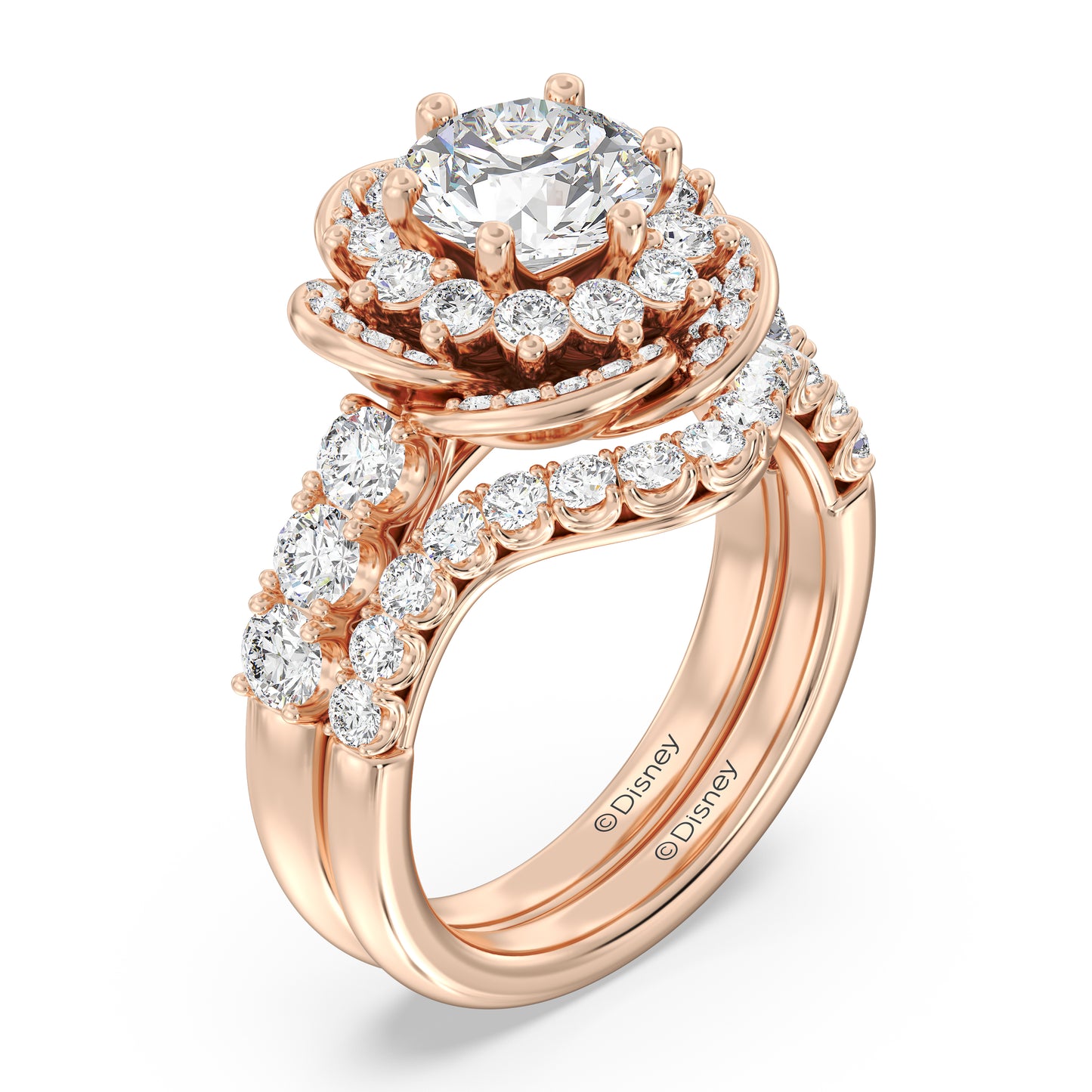 Enchanted Disney Fine Jewelry Belle Wedding Band