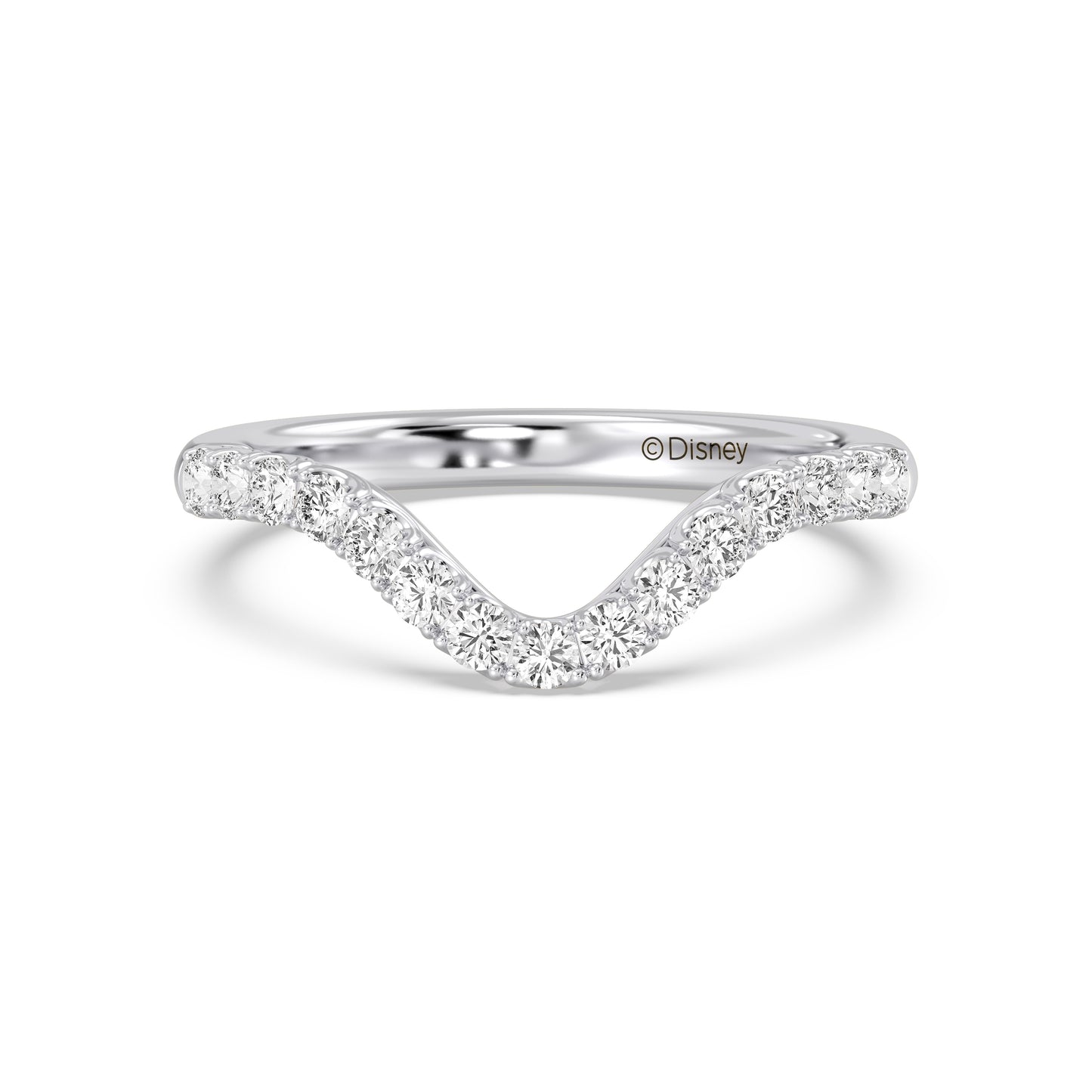 Enchanted Disney Fine Jewelry Belle Wedding Band