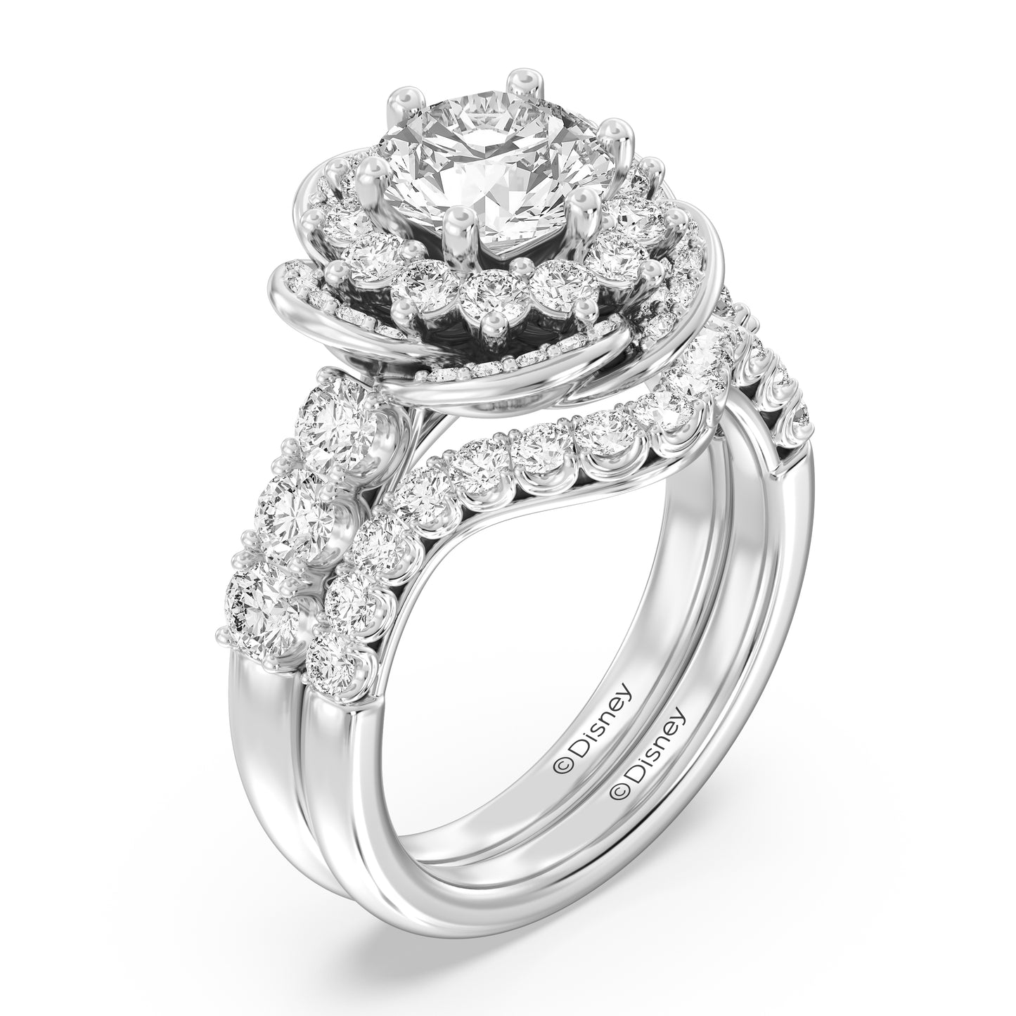 Enchanted Disney Fine Jewelry Belle Wedding Band