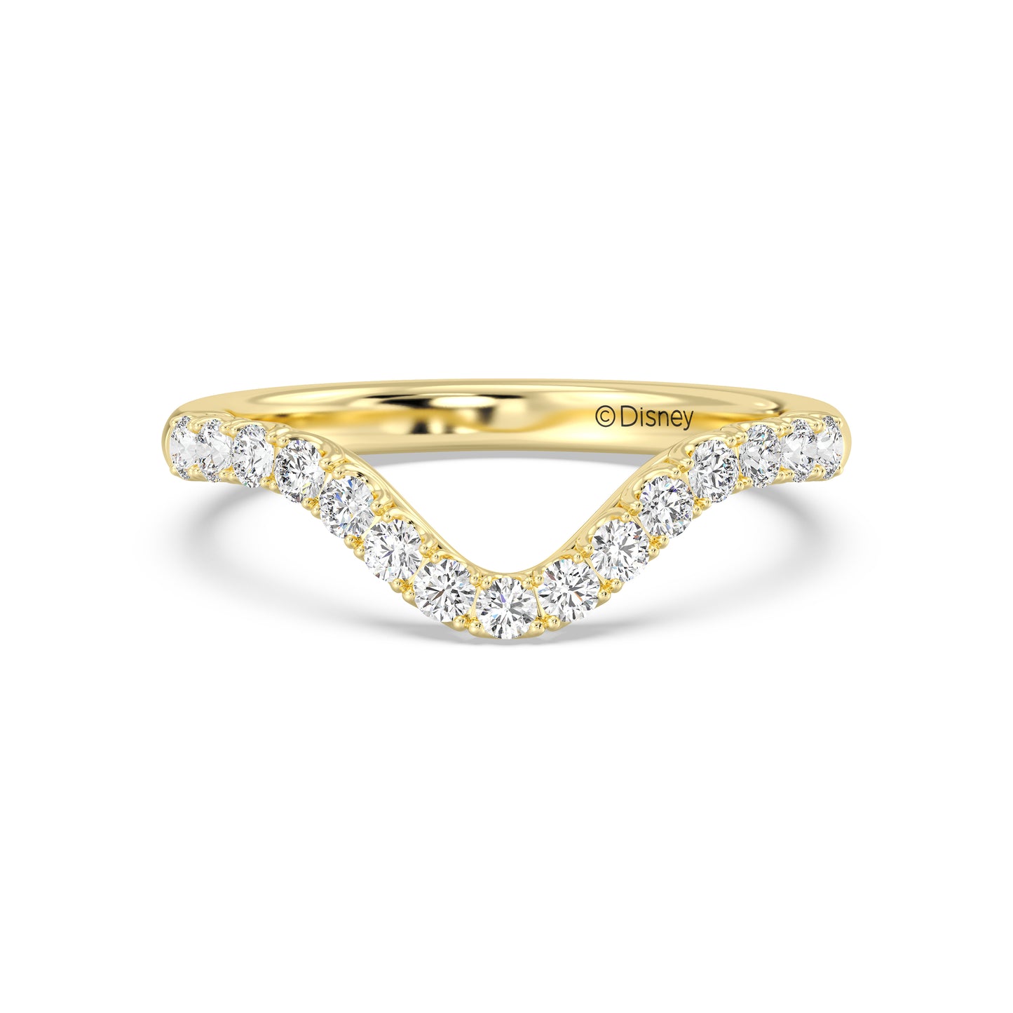 Enchanted Disney Fine Jewelry Belle Wedding Band