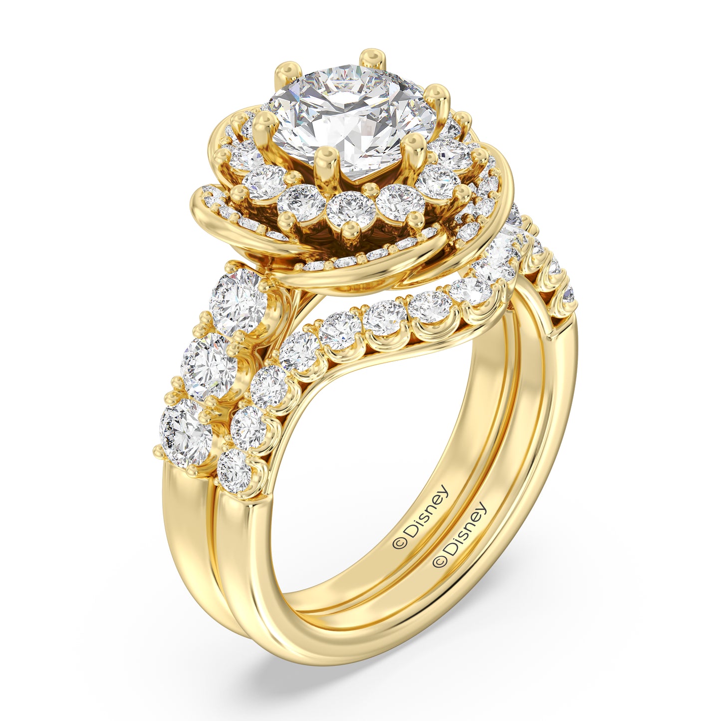 Enchanted Disney Fine Jewelry Belle Wedding Band