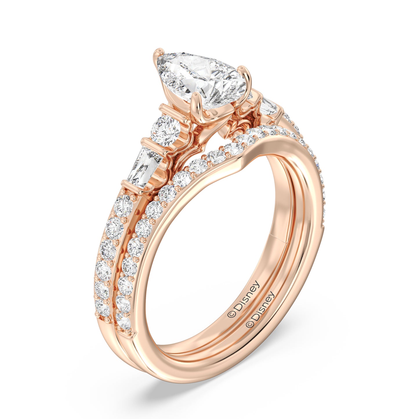 Enchanted Disney Fine Jewelry Jasmine Wedding Band